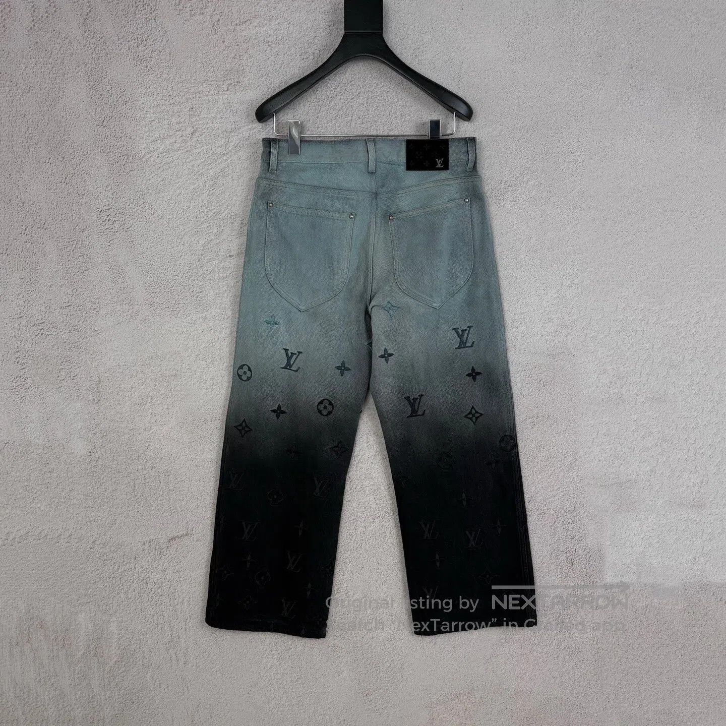 Louis Vuitton Louis Vuitton Logo-printed denim pants with gradient color Size 29" - 2 Thumbnail