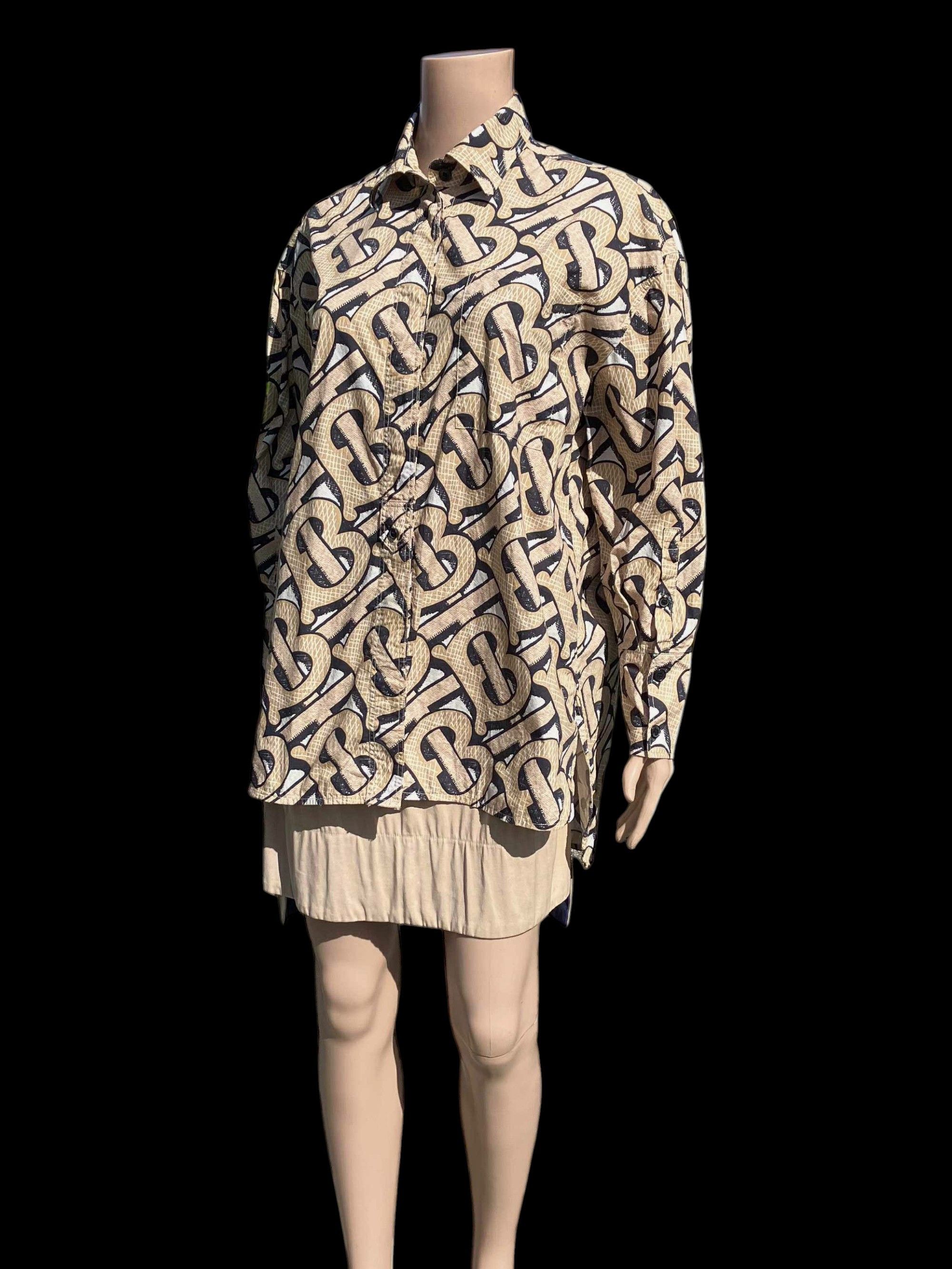 Burberry Burberry London Monogram Long Sleeve Shirt Button-Up Cotton Size XS / US 0-2 / IT 36-38 - 5 Thumbnail