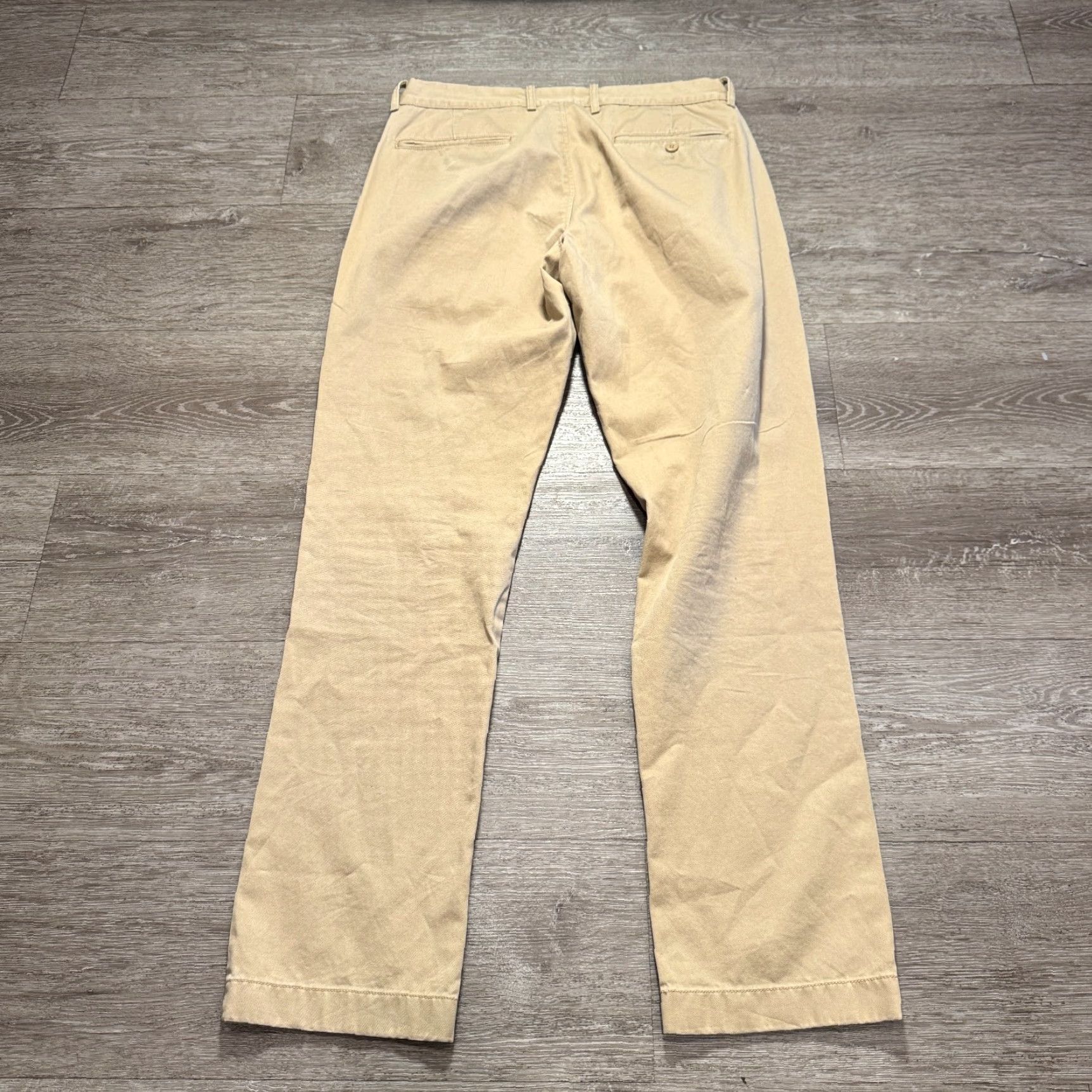 J.Crew J.CREW Pants Slim Beige 32x32 Regular 100% Cotton Chino Mens Straight Modern Vintage No Size US 32 / EU 48 - 4 Thumbnail