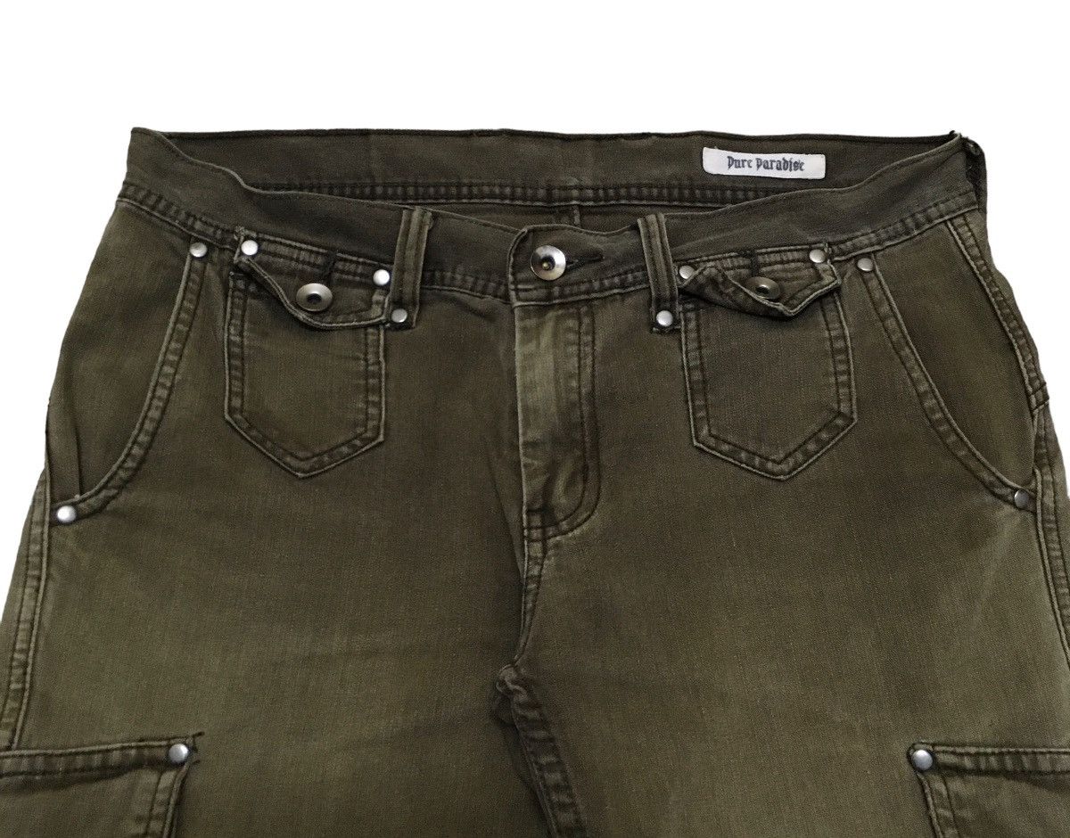 If Six Was Nine Rare Design Vintage Brand Pure Paradise Bondage Jeans 1990s Size US 31 - 3 Thumbnail