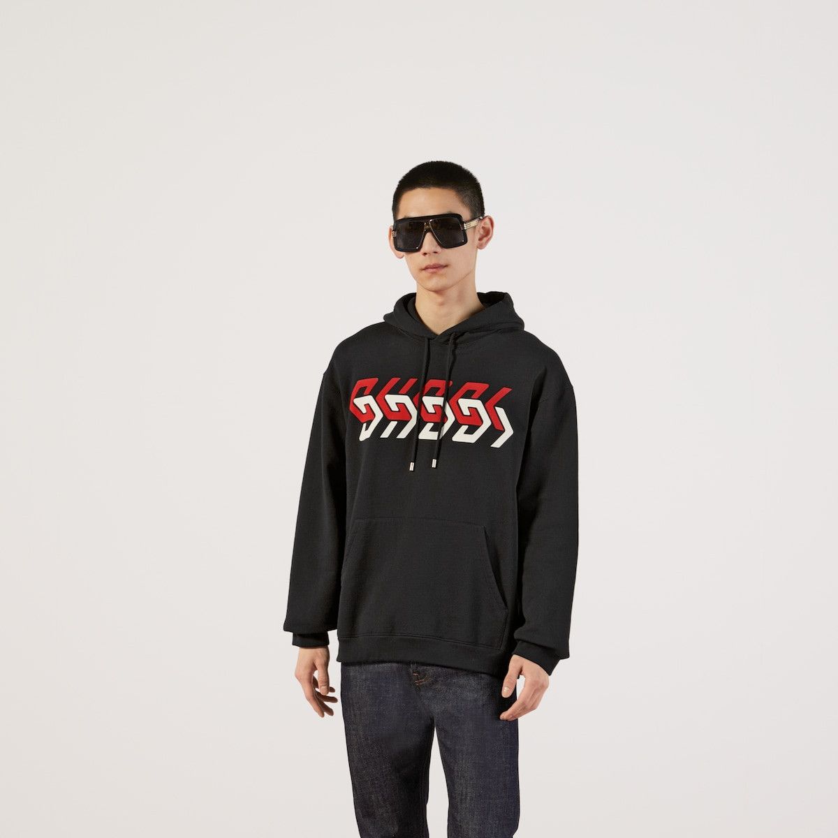 Gucci S Gucci Chain Print Hooded Sweatshirt Black Cotton Hoodie Size US S / EU 44-46 / 1 - 4 Thumbnail