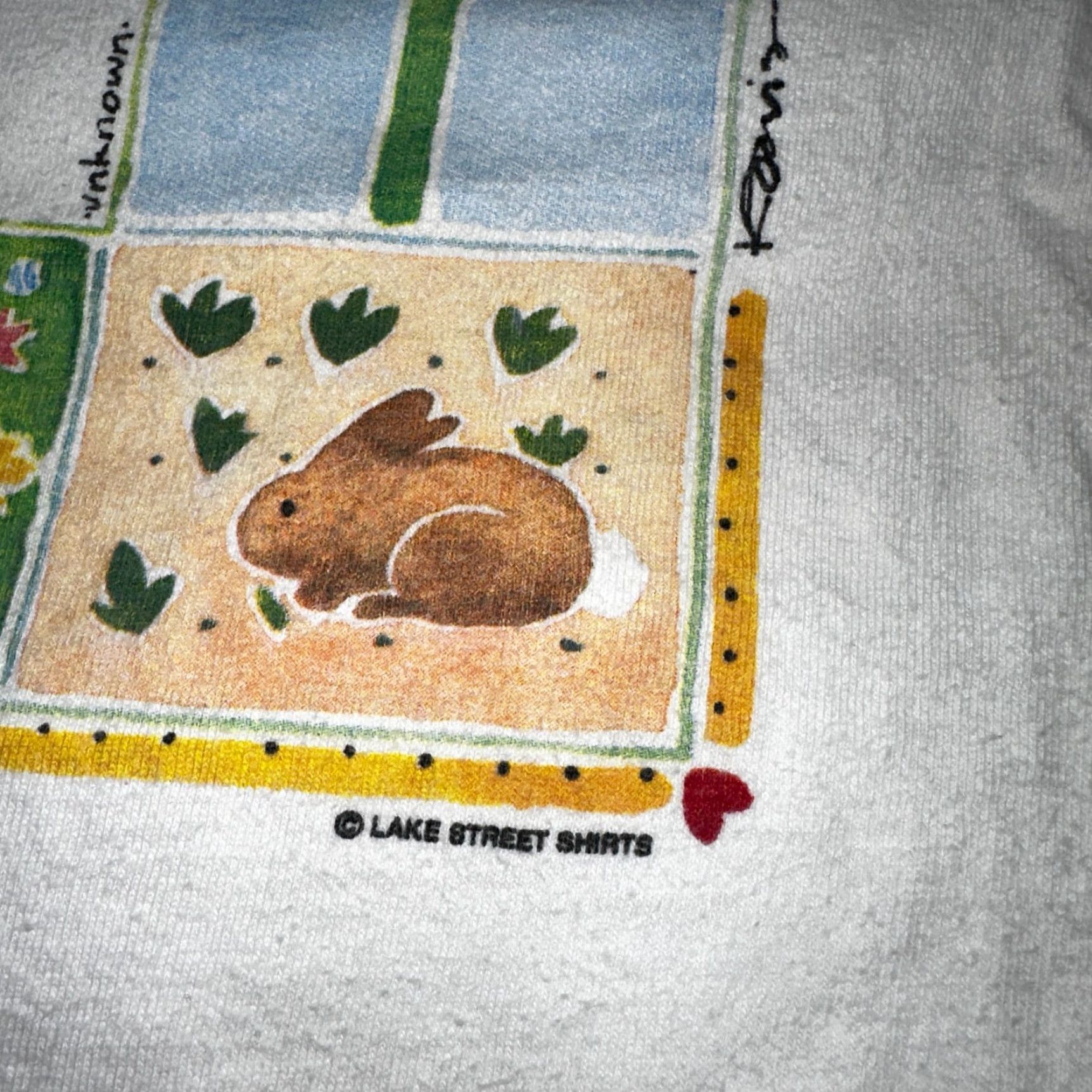 Vintage VINTAGE Kathy Davis Designs T-Shirt Men Large White Graphic Print 90s Hipster Single Stitch Size US L / EU 52-54 / 3 - 3 Thumbnail