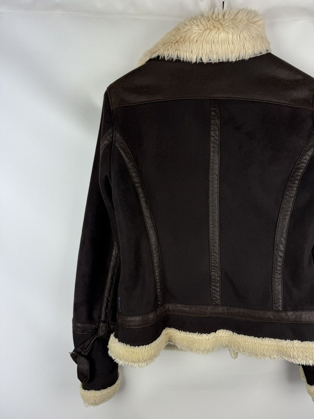 Armani Armani Jeans Ladies Faux Fur Aviator Y2K Bomber Jacket Size M / US 6-8 / IT 42-44 - 14 Thumbnail