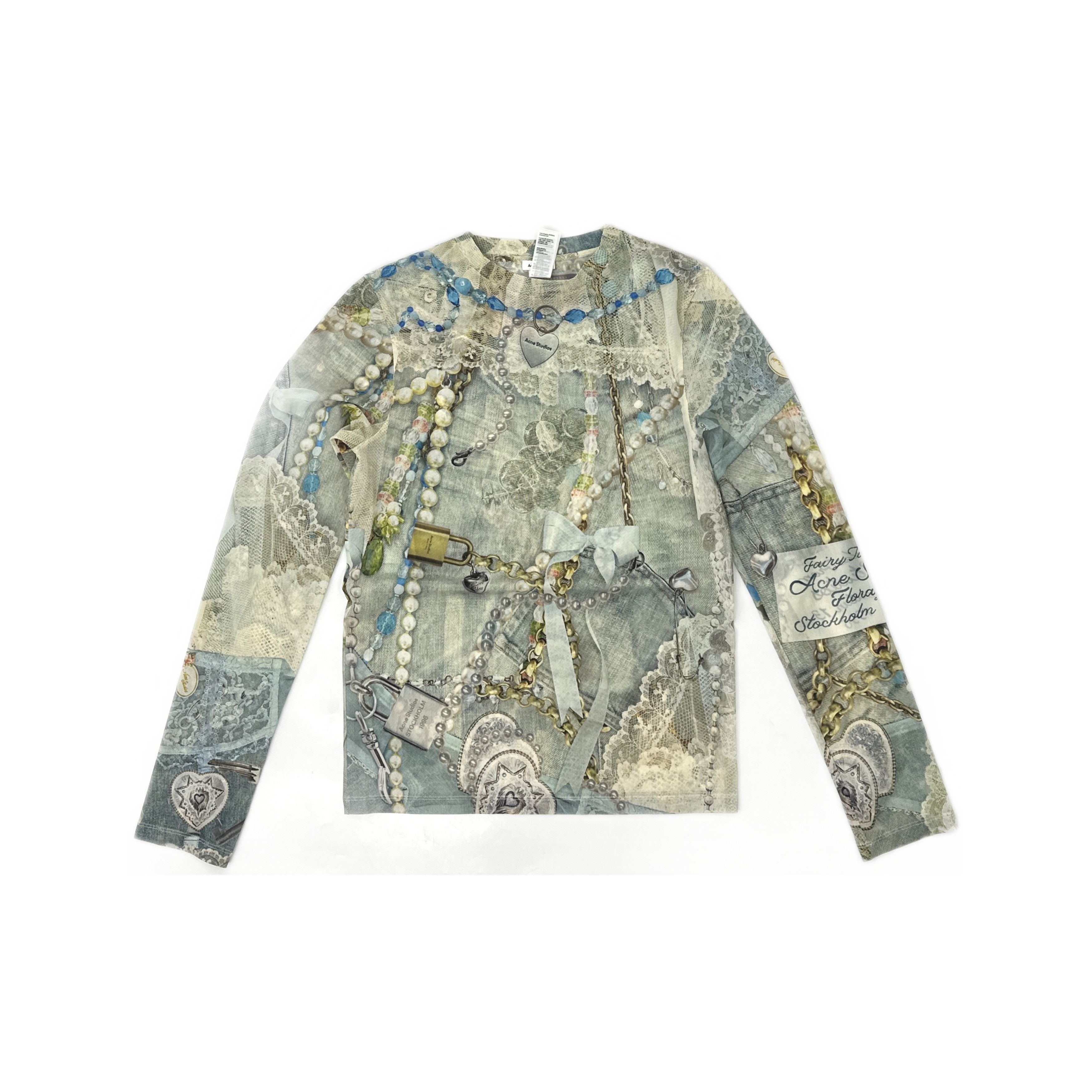 Acne Studios Acne Studios 3D Print Long Sleeve T-Shirt Size S Size S / US 4 / IT 40 - 1 Thumbnail