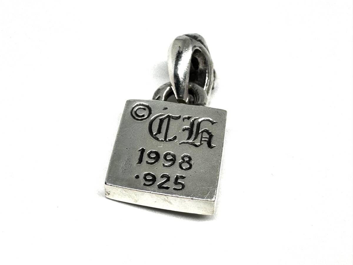 Chrome Hearts framed floral pendant top charm necklace