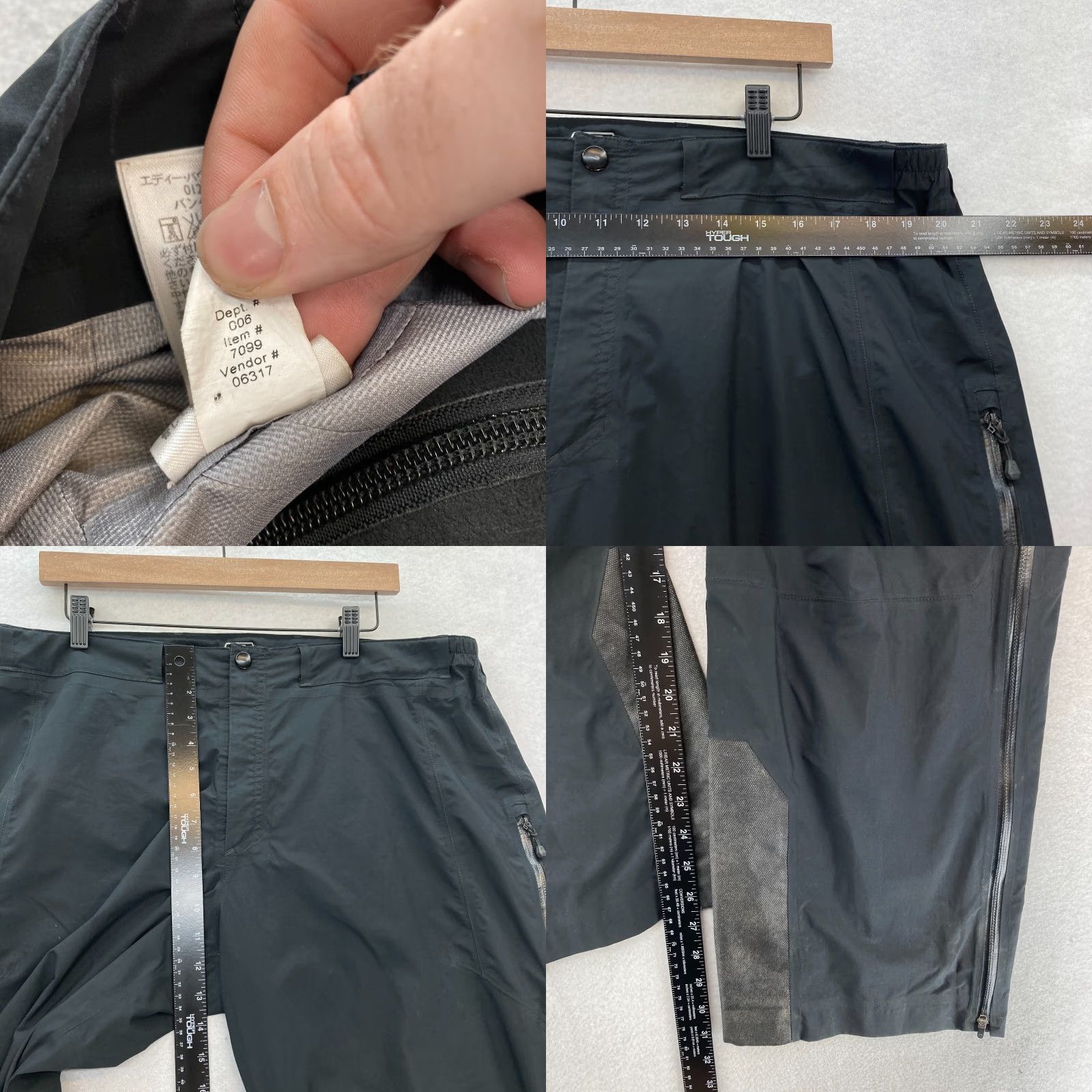 Eddie Bauer Eddie Bauer First Ascent Hiking Pants Mens XL Black Mountaineering Waterproof Size US 36 / EU 52 - 8 Thumbnail