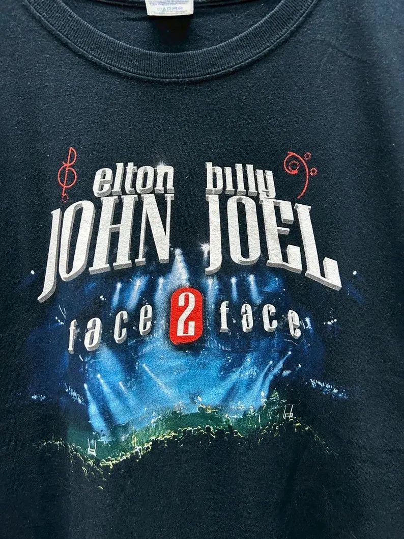 Vintage Vintage 2000s Elton John , Billie Joel tshirt size L Size US L / EU 52-54 / 3 - 4 Thumbnail