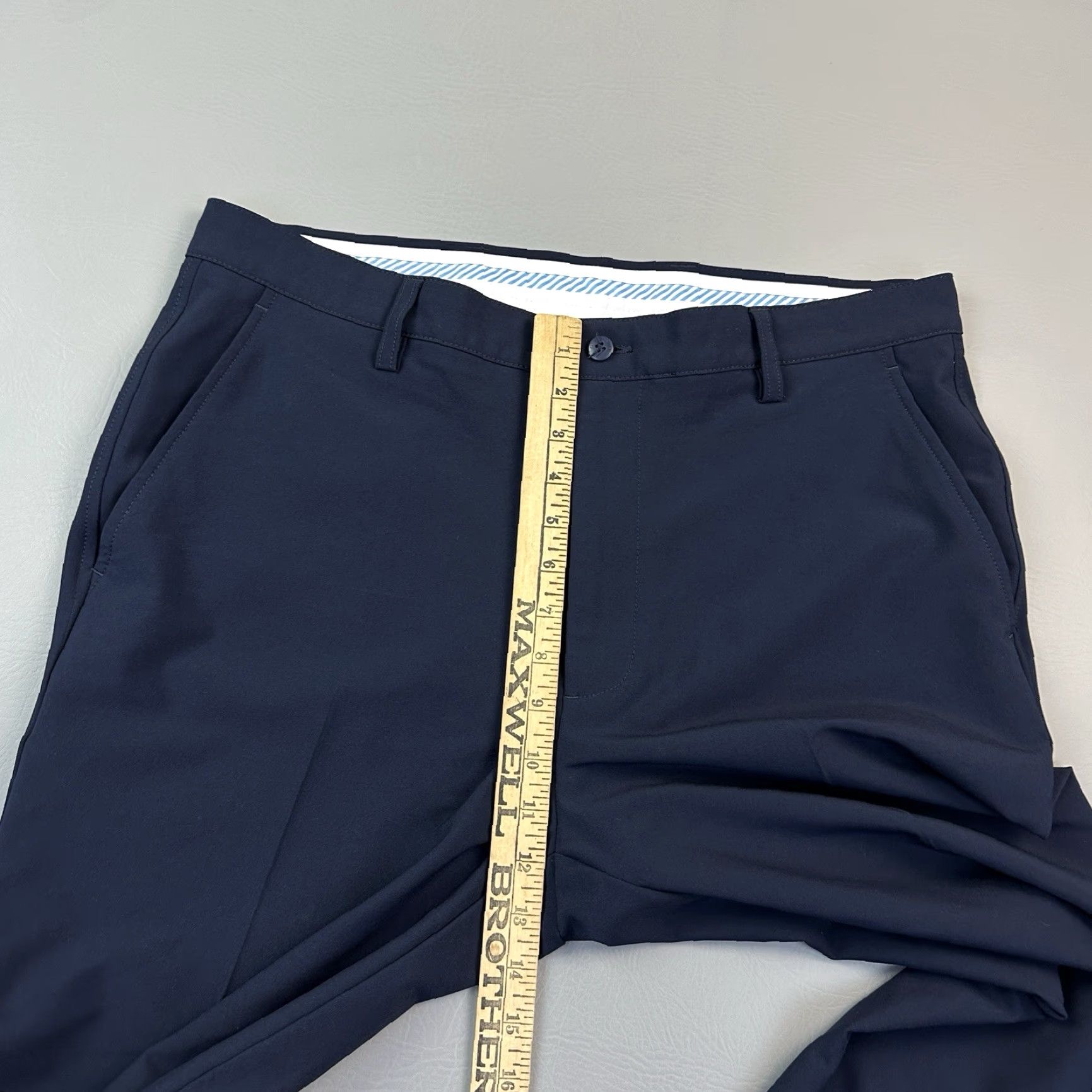 Footjoy Footjoy Pants Mens 36x25 Navy Performance Knit Chino Flat Front Stretch Golf Size US 36 / EU 52 - 5 Thumbnail