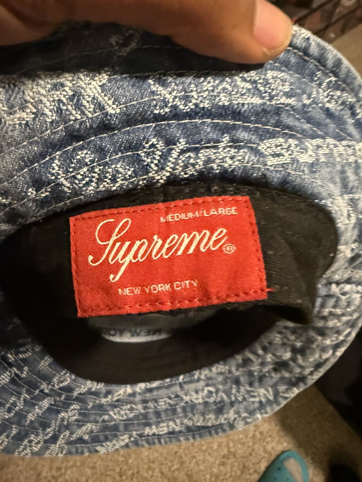Supreme Supreme Jacquard Denim Crusher Size ONE SIZE - 4 Thumbnail