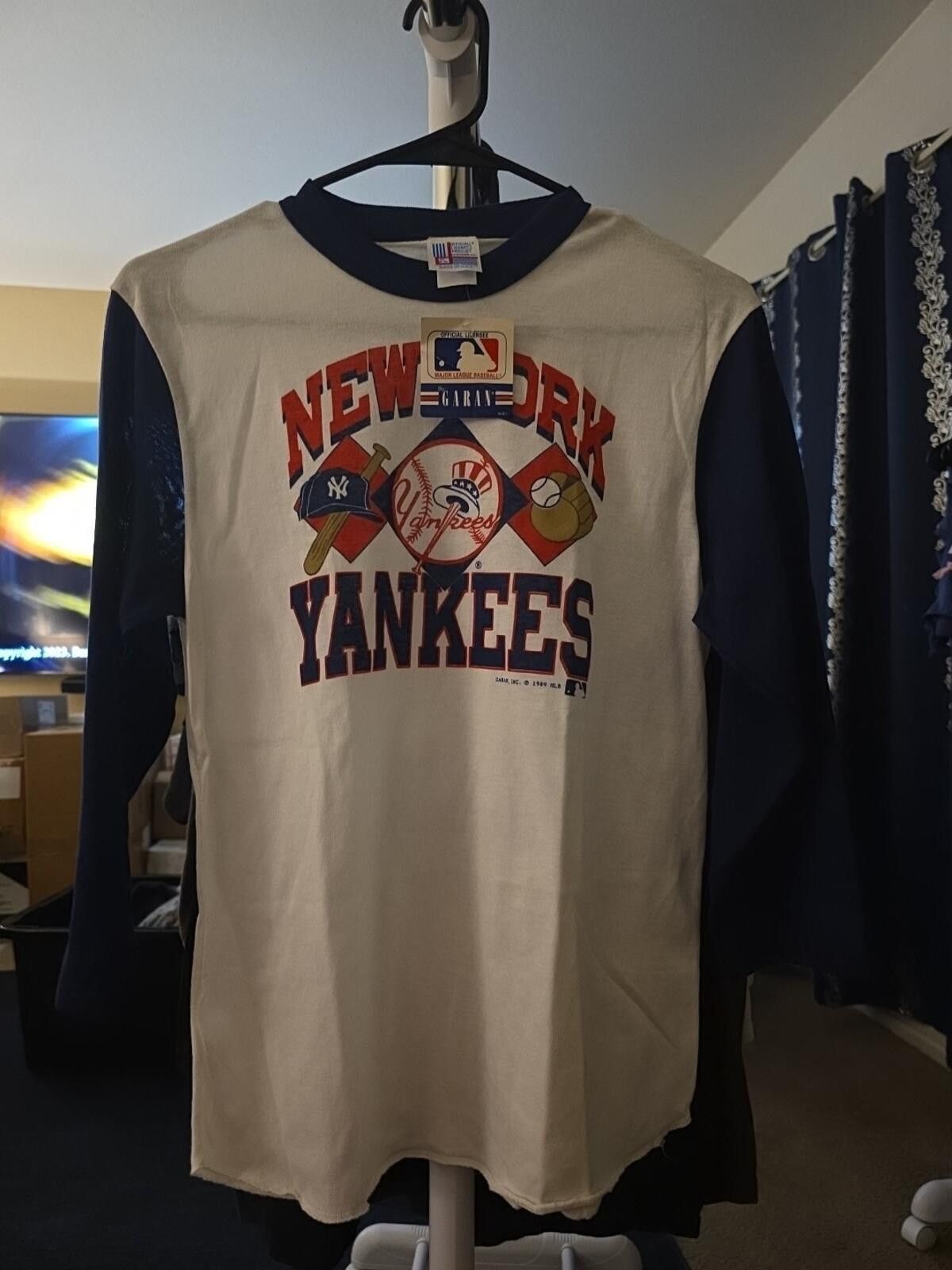 New York Yankees New York Yankees 1980s Vintage With Tags Youth Xl Size ONE SIZE - 3 Thumbnail
