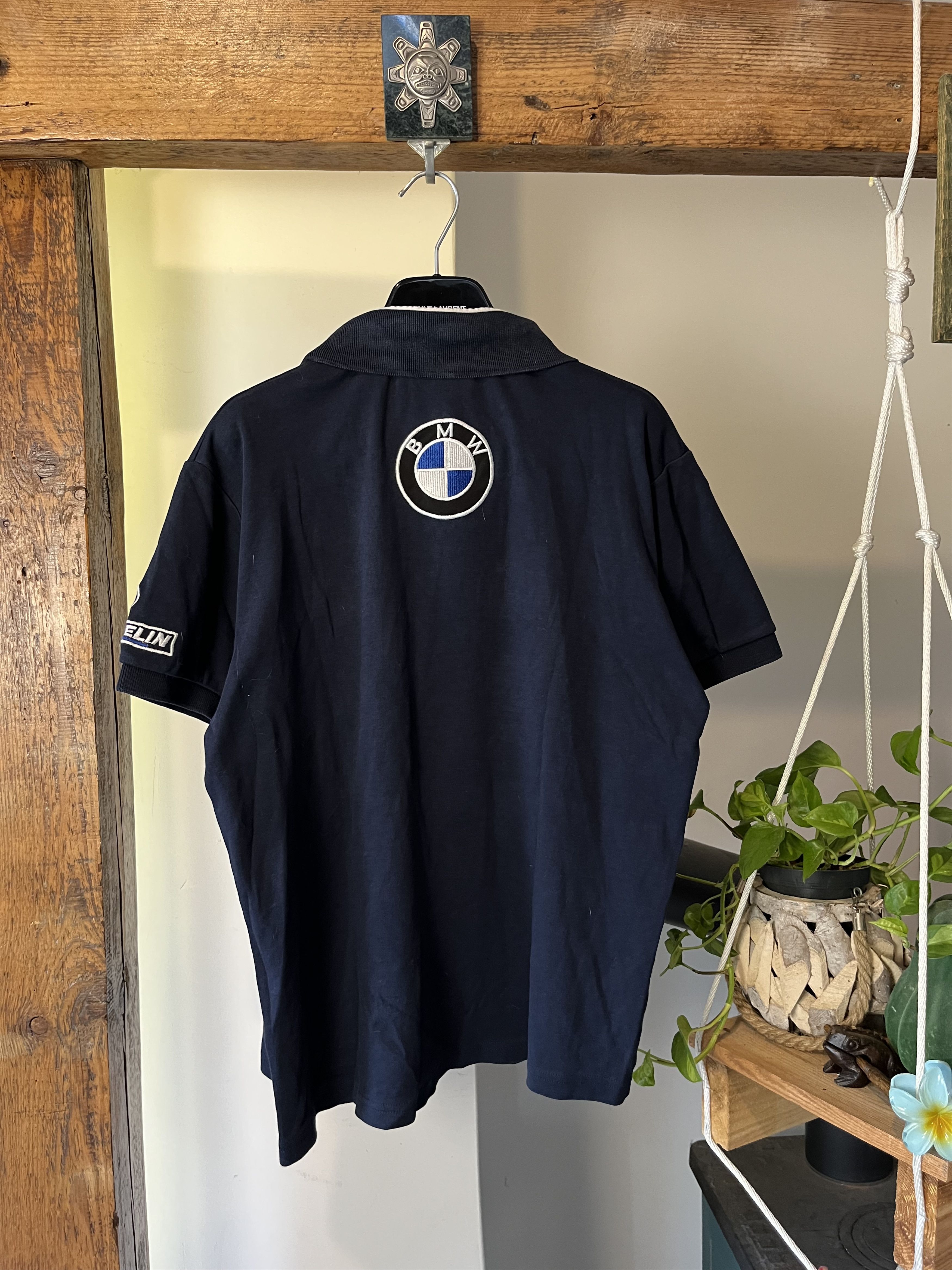 BMW × Vintage Vintage 90s y2k BMW Racing Michelin Polo Size US XL / EU 56 / 4 - 2 Thumbnail