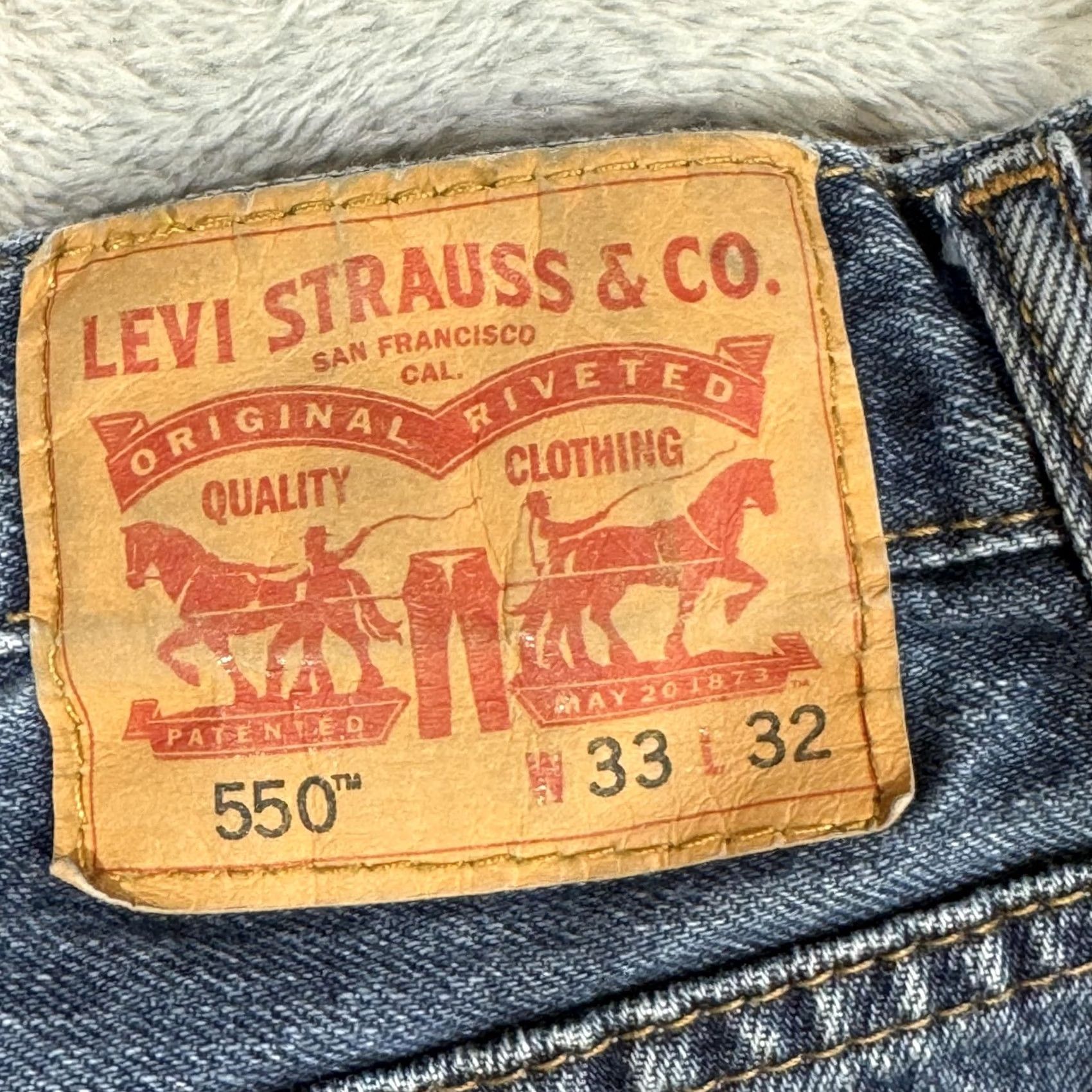 Levi's Levis 550 Jeans Mens 33x32 Relaxed Fit Tapered Leg Denim Classic Size US 33 - 3 Thumbnail