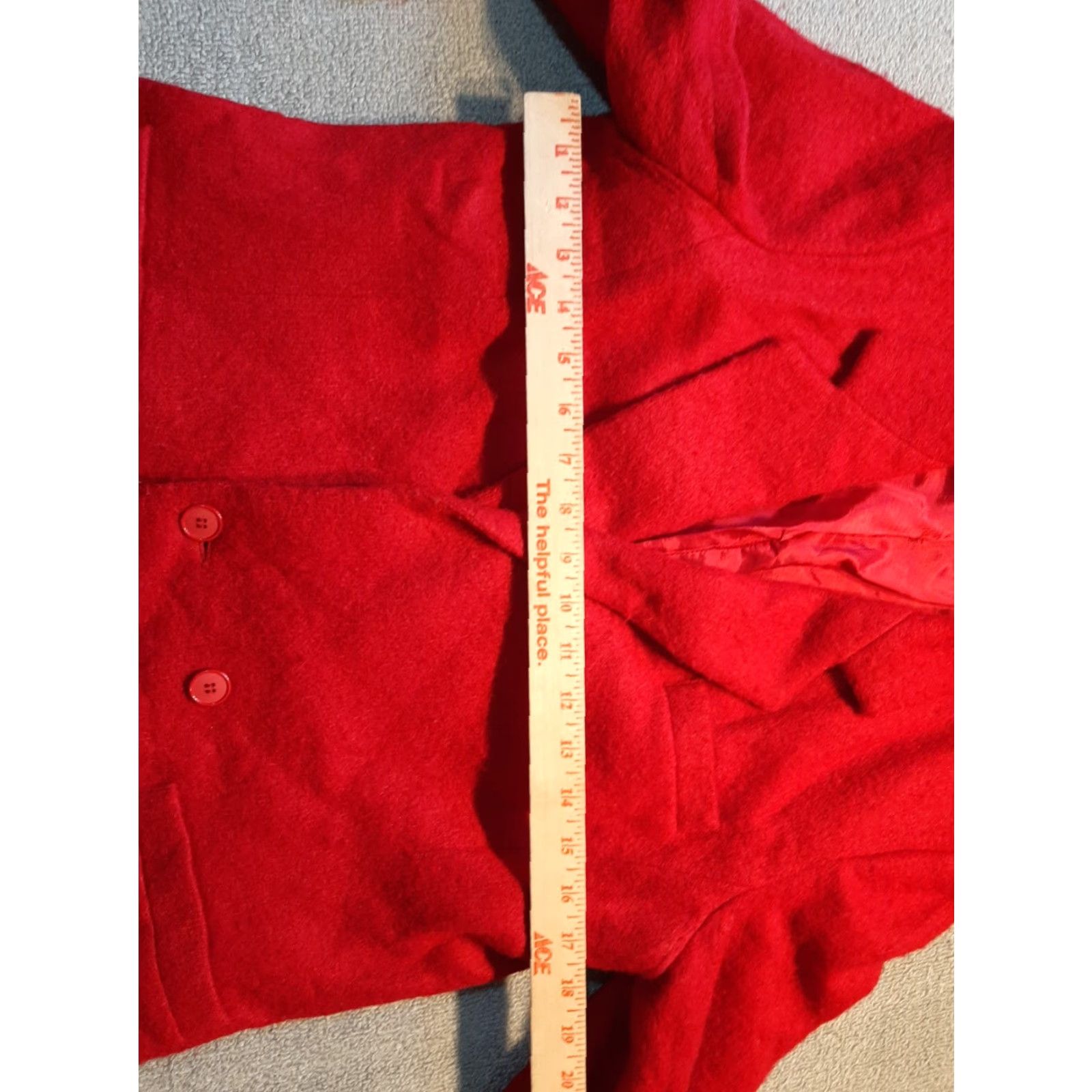 Vintage VINTAGE LLOYD WILLIAMS Blazer Jacket Women’s Red Wool VTG Size 10 Long Sleeve Button Front One-Button Lined Workwear Casual Party/Cocktail Women Size L / US 10 / IT 46 - 2 Thumbnail