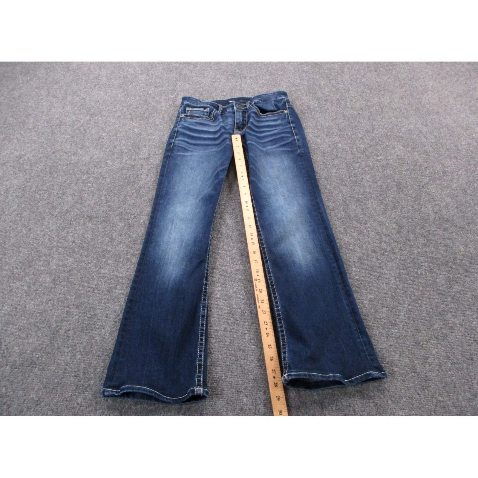 Vintage BKE Buckle Jeans Mens 29 X 30 Blue Denim Aiden Boot Cut Jeans Regular 5-Pocket Mens Blue 90s Style Boots Cut Buckle Brand: Buckle Jeans" Size US 29 - 3 Thumbnail