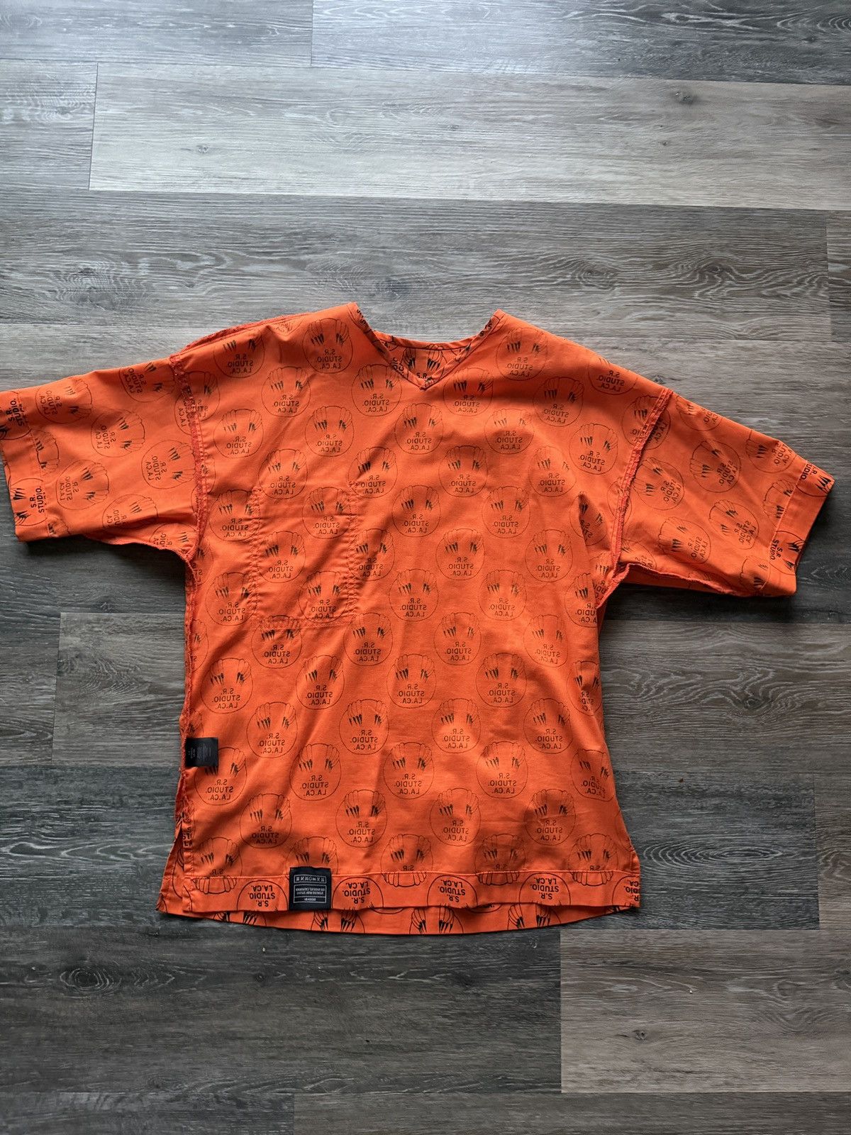 Sterling Ruby Sterling Ruby “Vampire Sunrise” Scrub Shirt Size US S / EU 44-46 / 1 - 9 Thumbnail