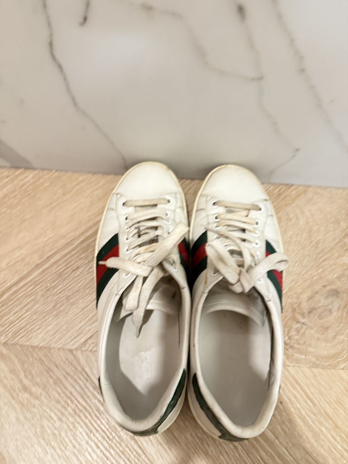 Gucci Men's Gucci Ace sneaker with Web US 7 Size US 7 / EU 40 - 3 Thumbnail