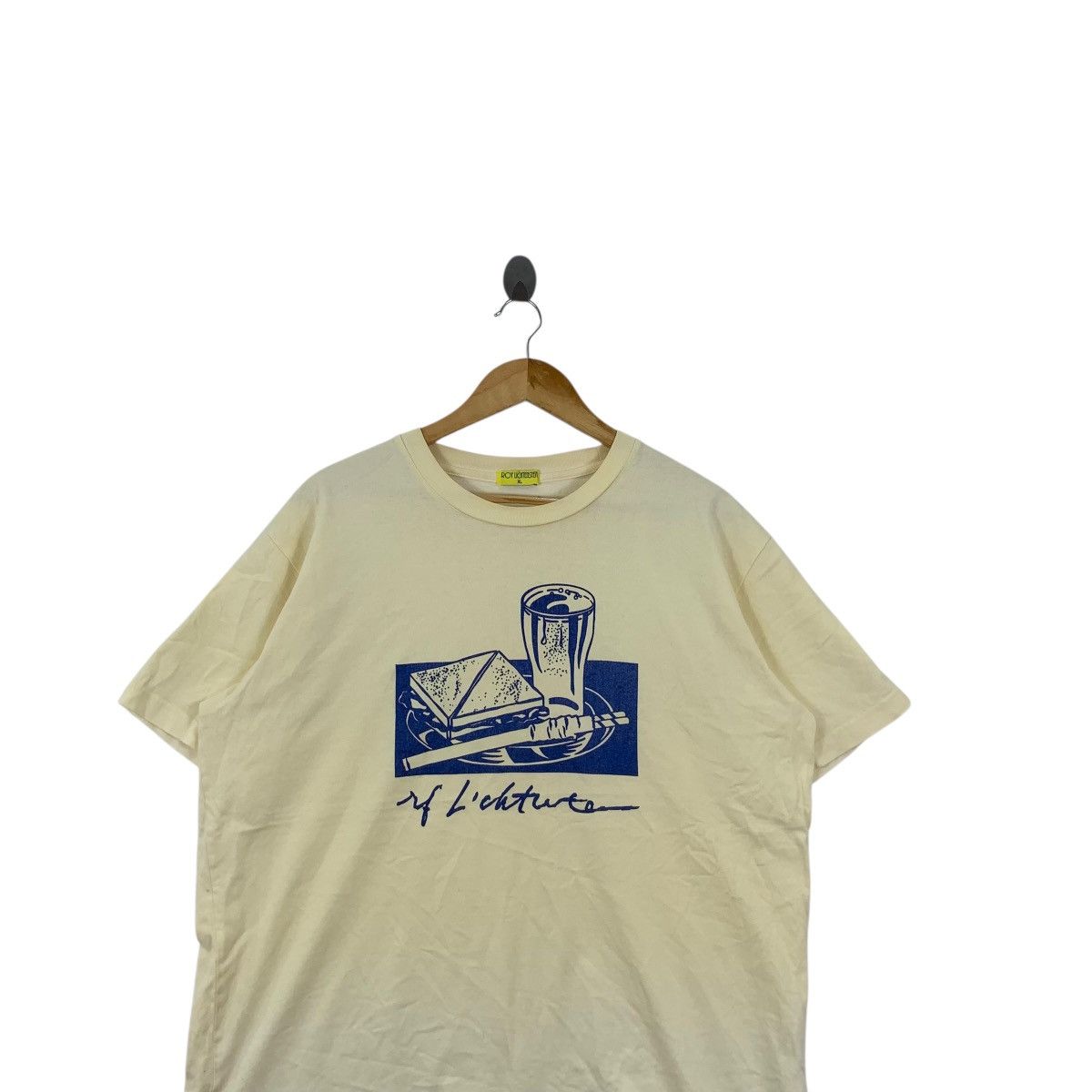 Uniqlo UNIQLO x ROY LICHTENSTEIN Sandwich & Soda Tee Shirt Top Pop Size US XL / EU 56 / 4 - 2 Thumbnail