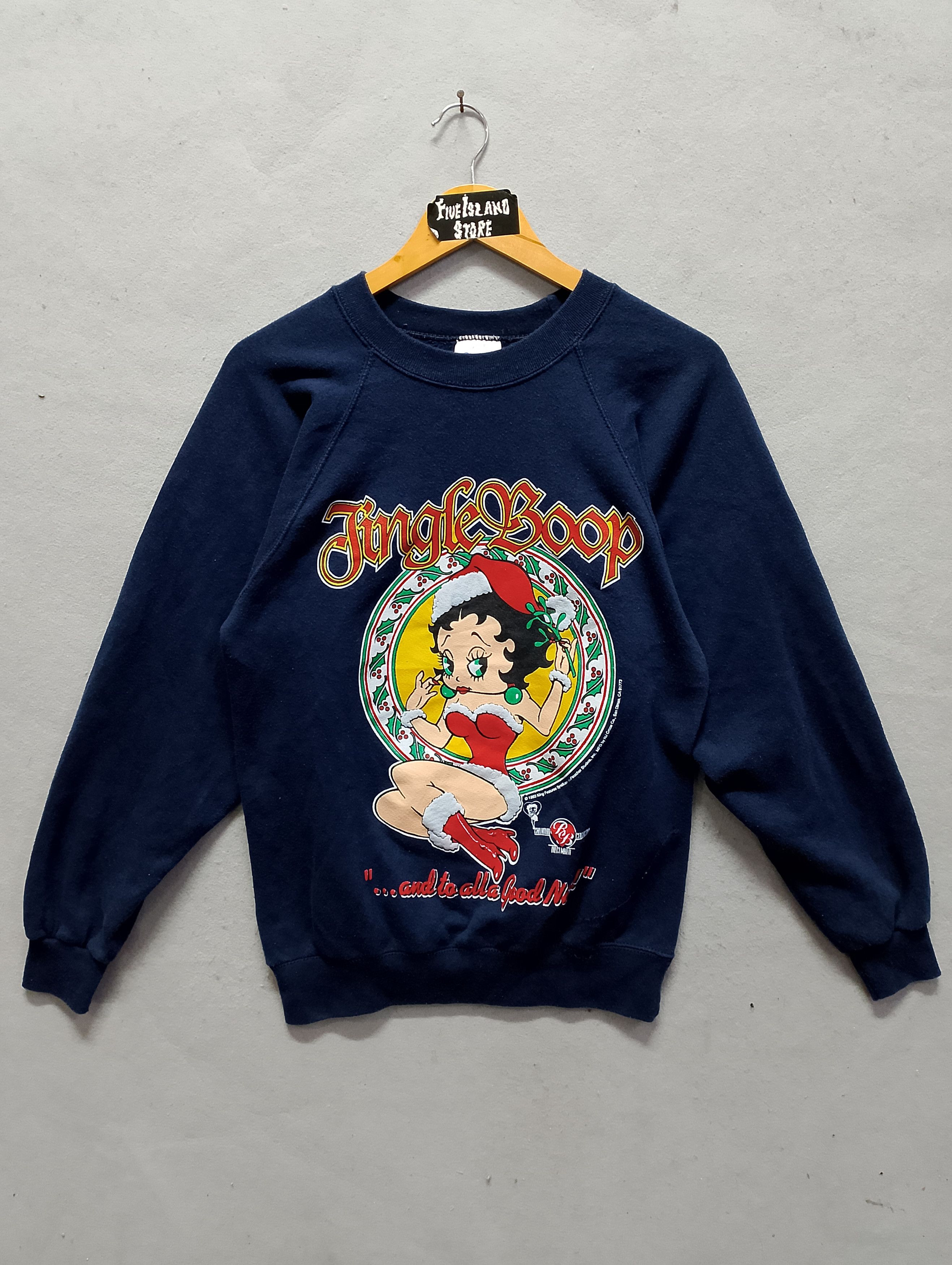 Vintage Vintage Betty Boop “Jingle Boop” Christmas Sweatshirt Size US S / EU 44-46 / 1 - 2 Thumbnail