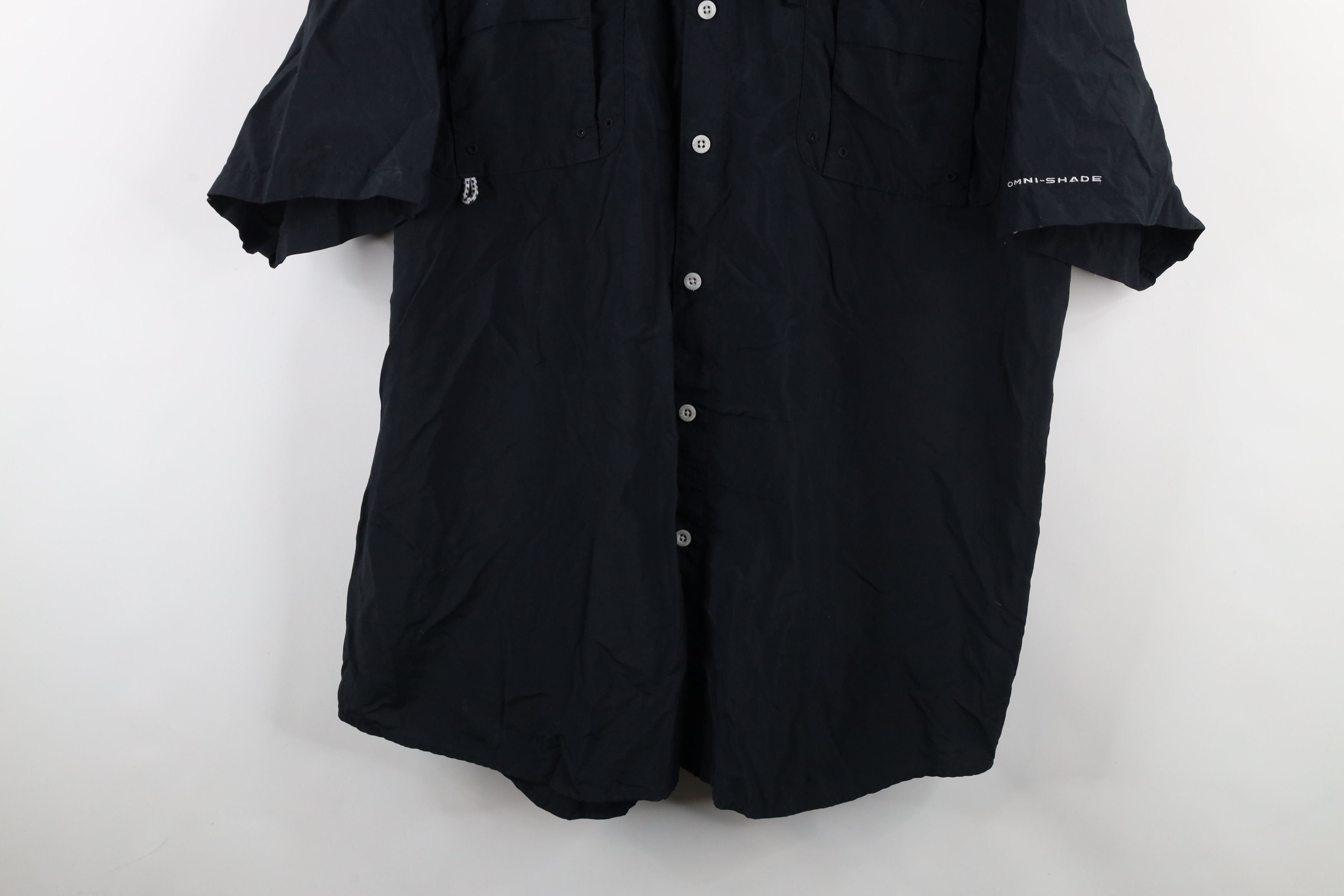 Columbia × Vintage Columbia PFG Spell Out Fishing Short Sleeve Button Shirt Size US XXL / EU 58 / 5 - 3 Thumbnail