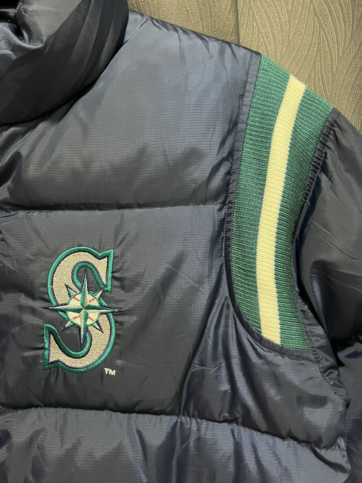 MLB × Vintage Vintage Seattle Mariners Down Jacket Puffer Size US L / EU 52-54 / 3 - 4 Thumbnail