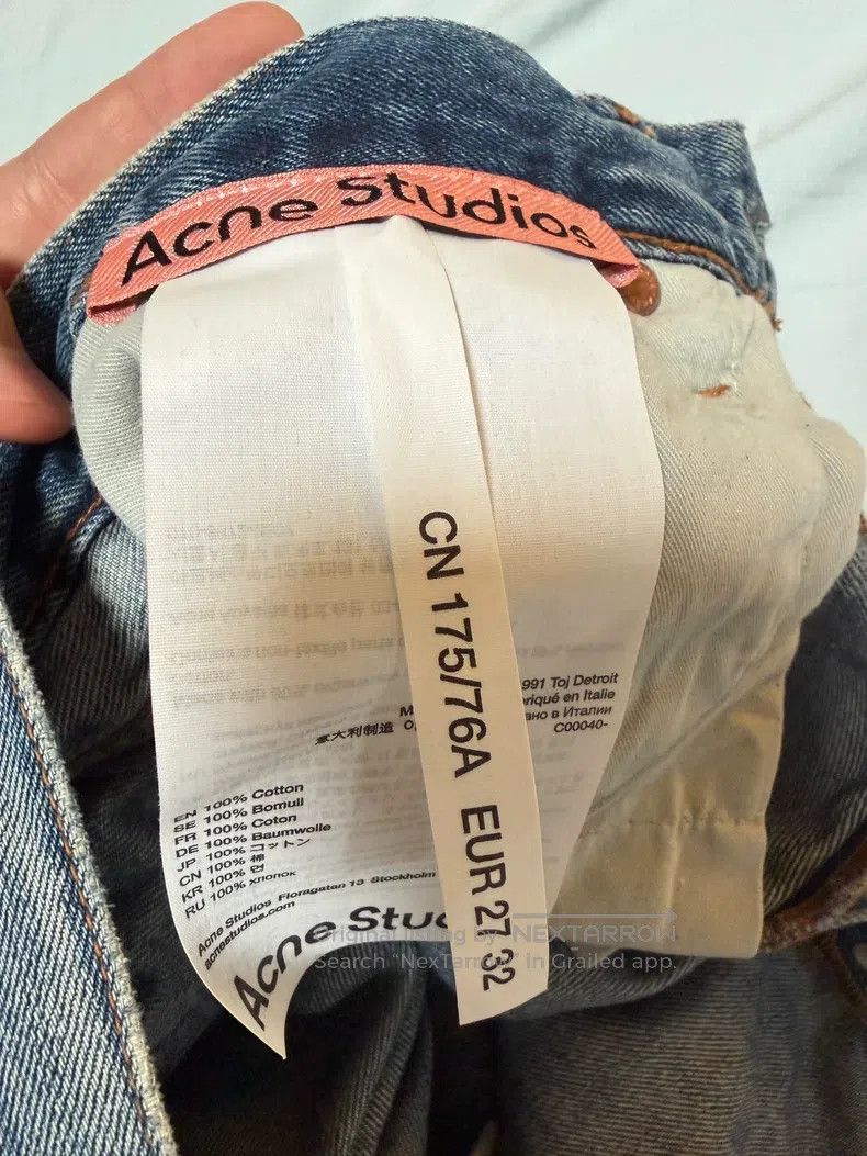 Acne Studios Acne Studios Ripped Denim Pants Size US 27 - 3 Thumbnail