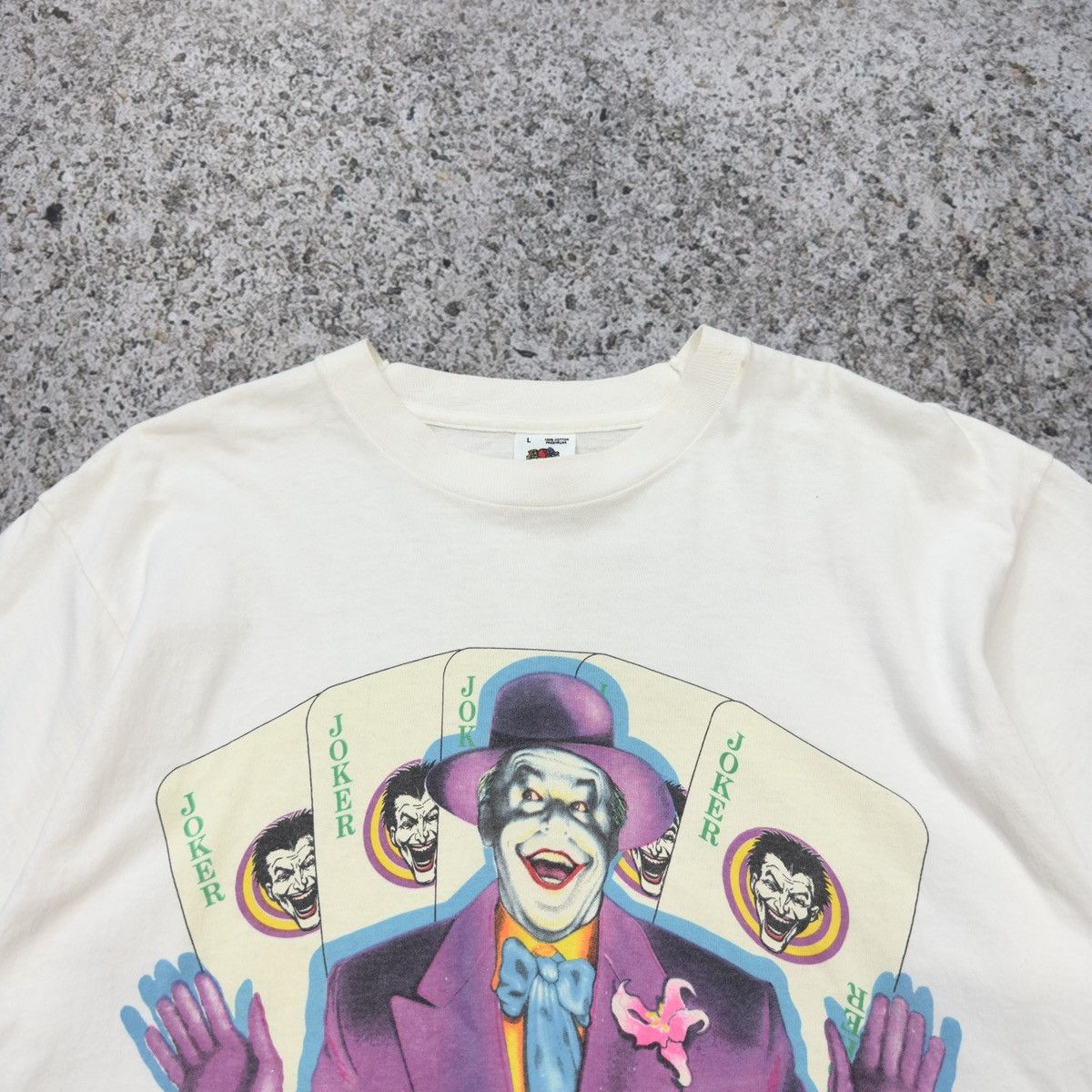 Vintage 1989 The Joker Batman Jack Nicholson Tee Size US L / EU 52-54 / 3 - 11 Thumbnail