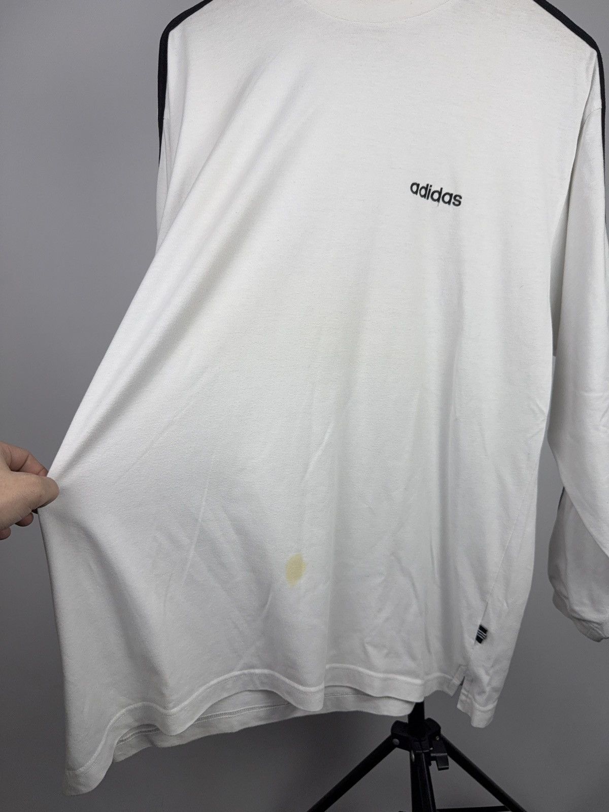 Adidas Vintage Retro 90s Adidas Originals 3-Stripes Long Sleeve Tee Size US L / EU 52-54 / 3 - 8 Thumbnail