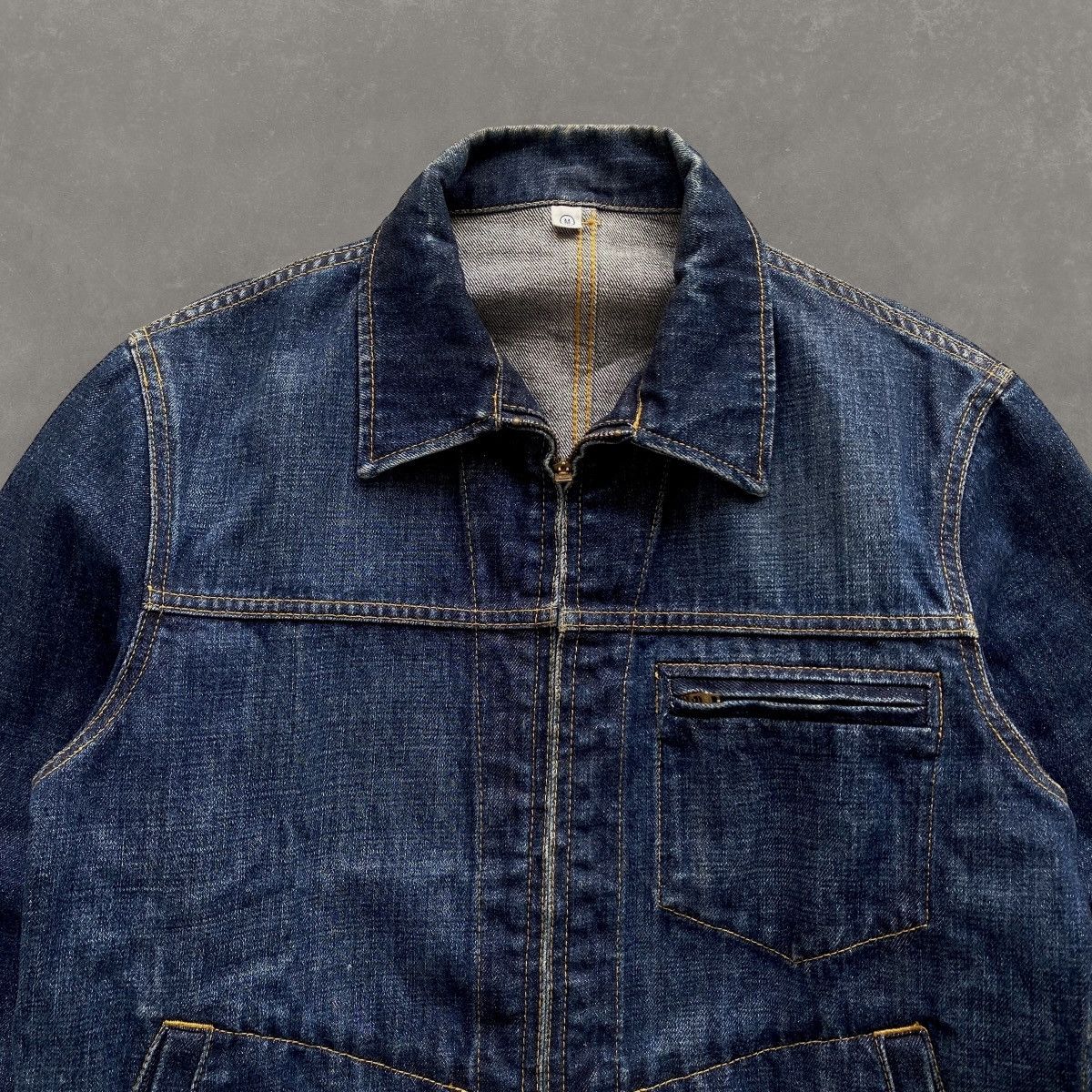 Uniqlo 🇯🇵Uniqlo Vintage Denim Zipper Jacket🇯🇵 Size US L / EU 52-54 / 3 - 4 Thumbnail