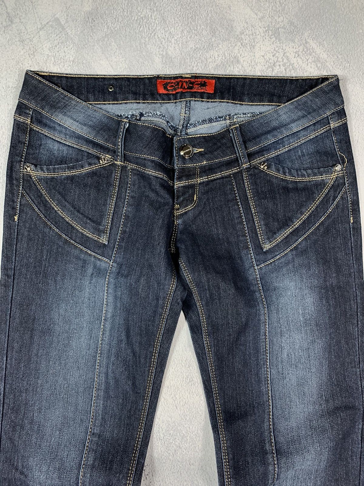 Vintage Vintage Y2K Japanese low rise denim jeans streetwear style Size 34" / US 12 / IT 48 - 2 Thumbnail