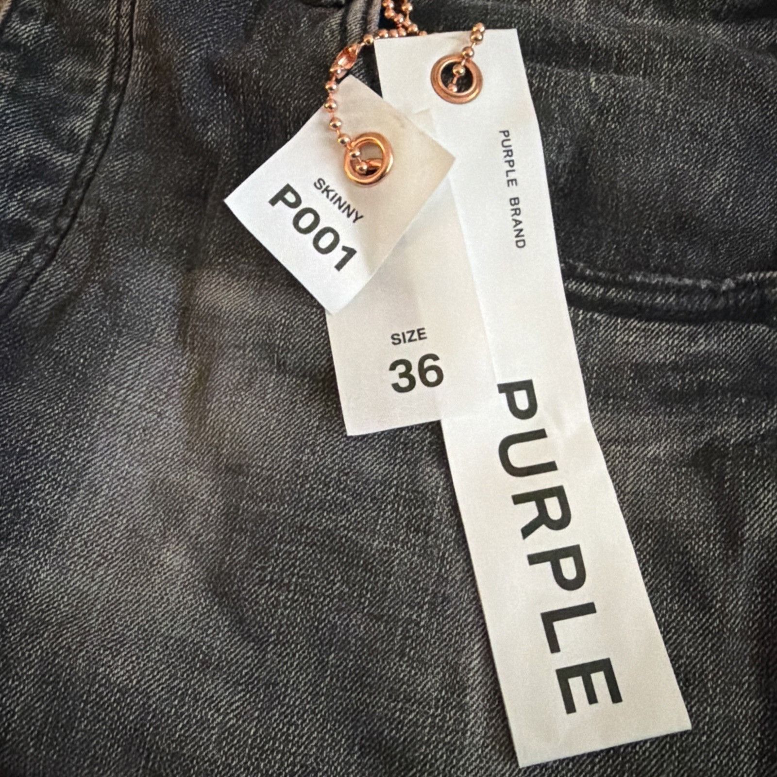Purple Brand Purple Brand Jeans Men Slim Fit Black P001 Size 36/32 Size US 36 / EU 52 - 7 Thumbnail