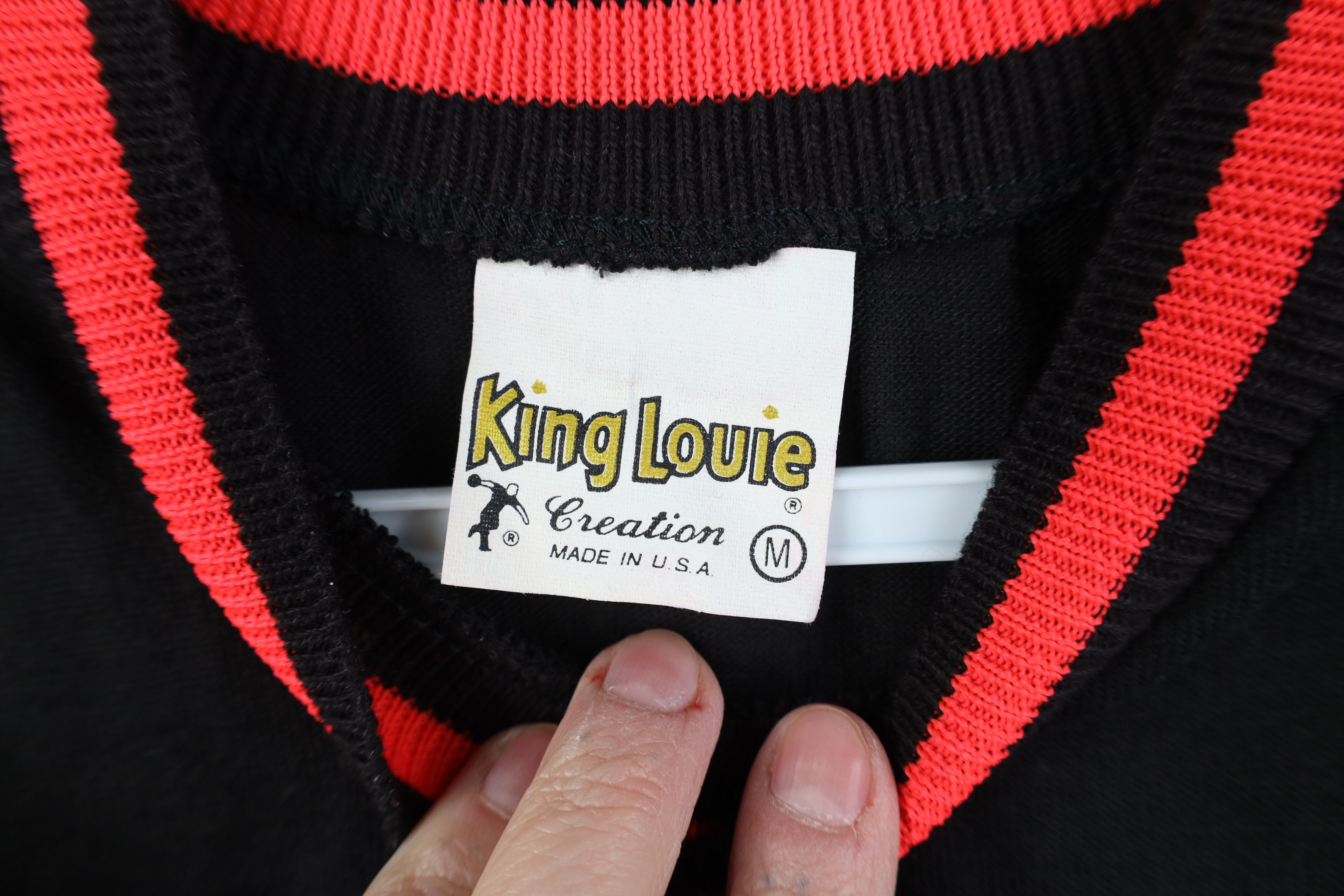Vintage Vintage 80s 90s Brunswick Bowling Knit T-Shirt Black USA Size US M / EU 48-50 / 2 - 9 Thumbnail