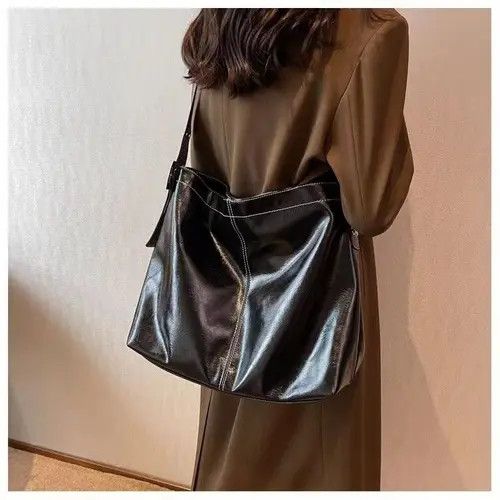 Japanese Brand × Leather Black pu leather shoulder bag Size ONE SIZE - 2 Thumbnail