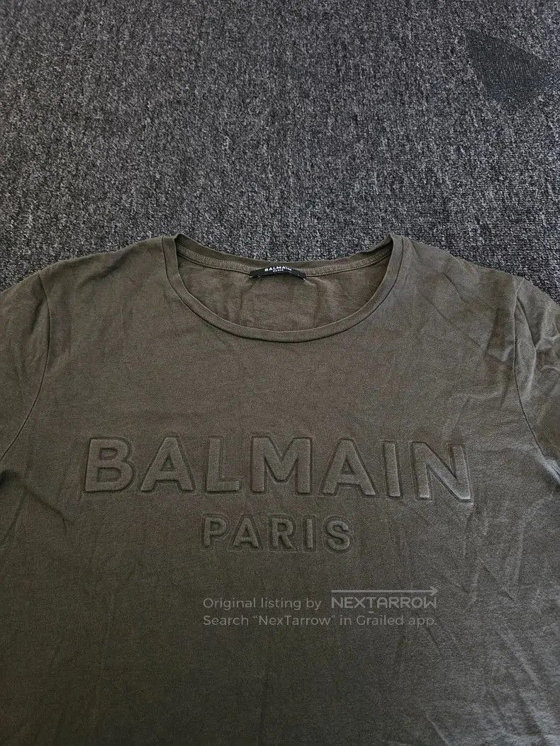 Balmain Balmain Paris Embossed Short Sleeve T. Size US M / EU 48-50 / 2 - 2 Thumbnail