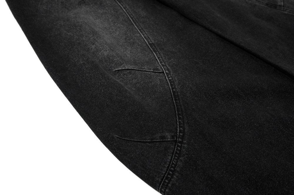 Jean Men's washed distressed punk loose wide-leg jeans Size US 32 / EU 48 - 4 Thumbnail