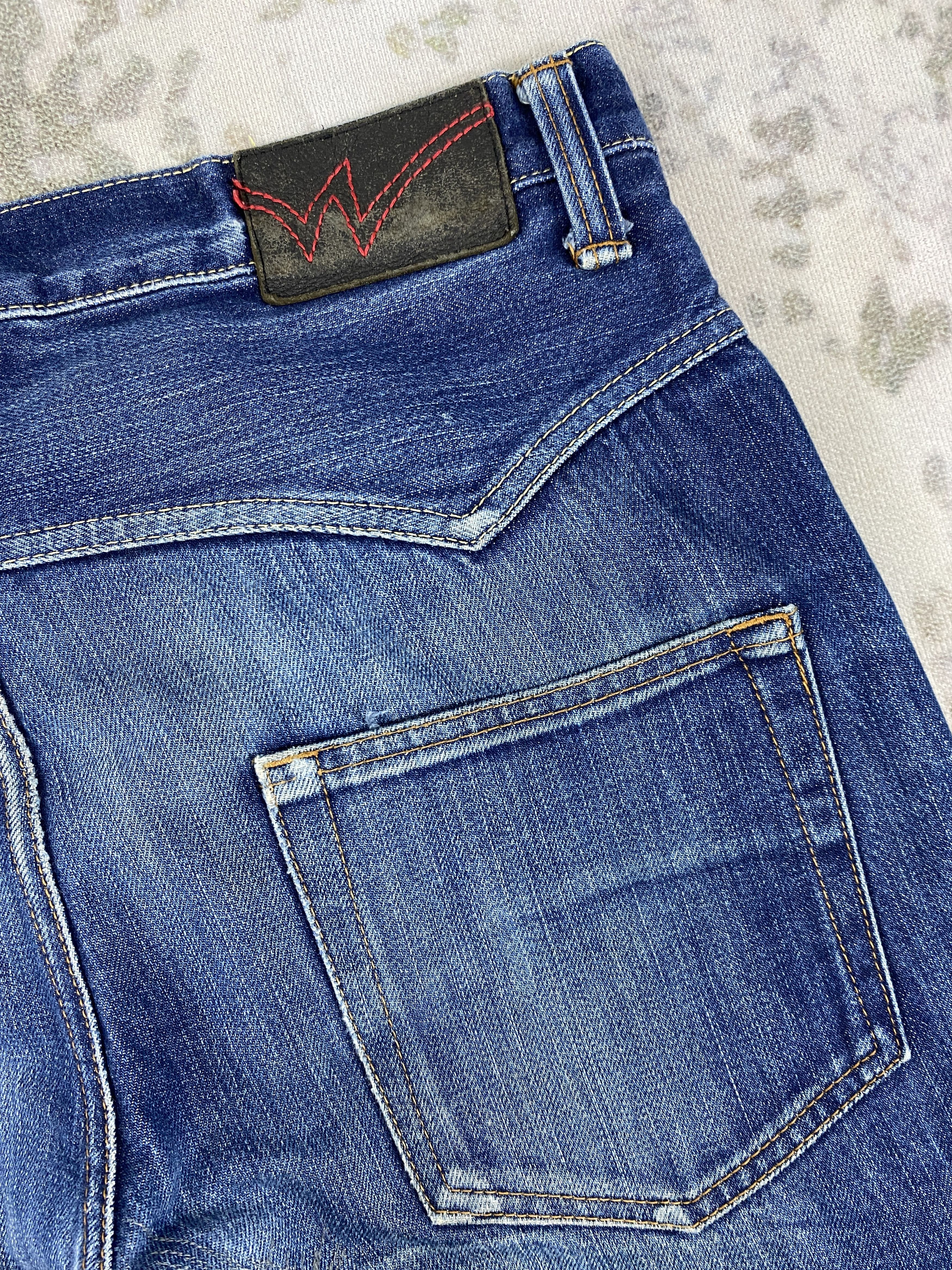 Japanese Brand Redline Japanese Brand Vintage Jeans 35x31.5 Denim- JN3545 Size US 35 - 11 Thumbnail