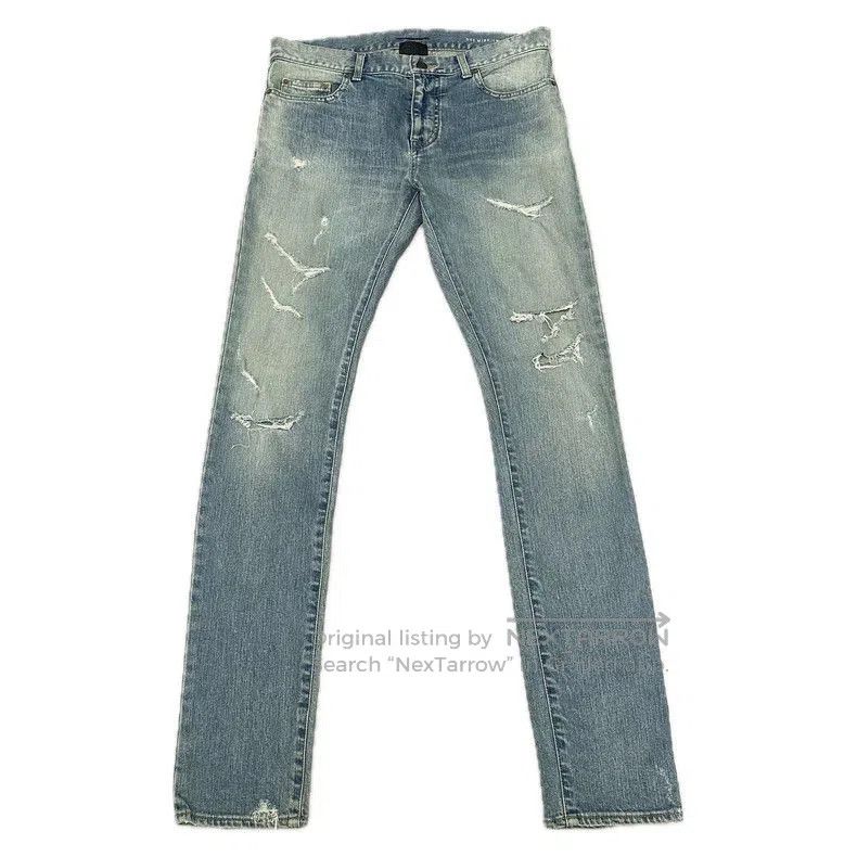 Saint Laurent Paris Saint Laurent SLP 16aw D02 Distressed Jeans. Size US 32 / EU 48 - 1 Thumbnail