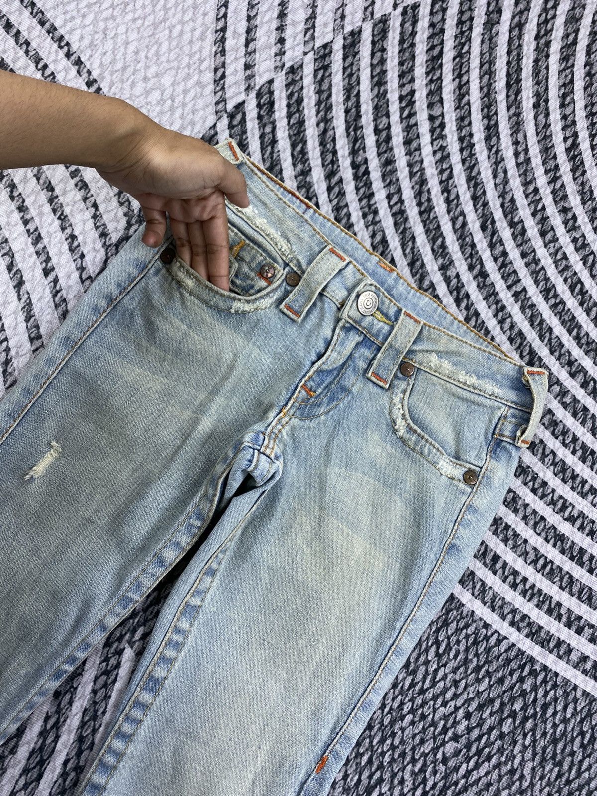 True Religion Vintage True Religion Flared Denim Jeans Size 26" / US 2 / IT 38 - 10 Thumbnail