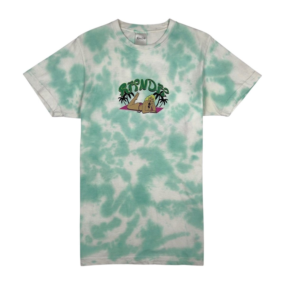 RIPNDIP RIPNDIP Nermrider Beach T-Shirt - Mint Cloud Wash Size US S / EU 44-46 / 1 - 2 Thumbnail