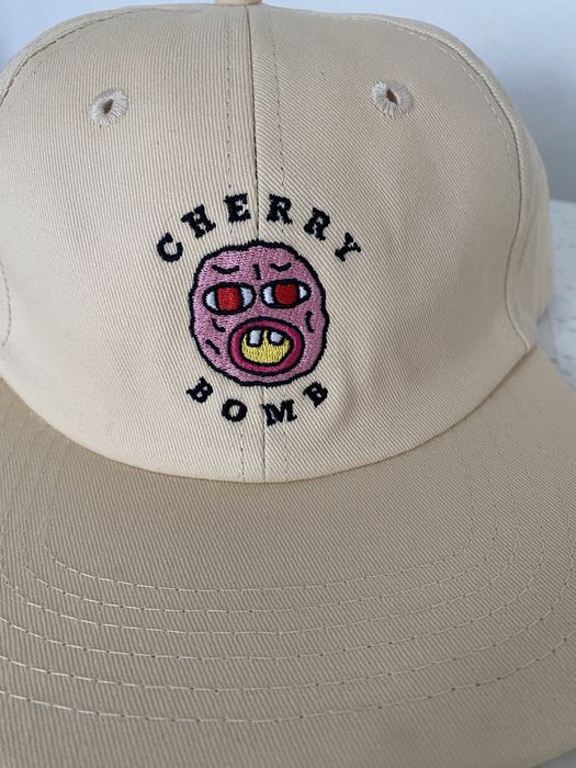 Golf Wang Tyler the creator cherry bomb 6 panel hat cream | Grailed