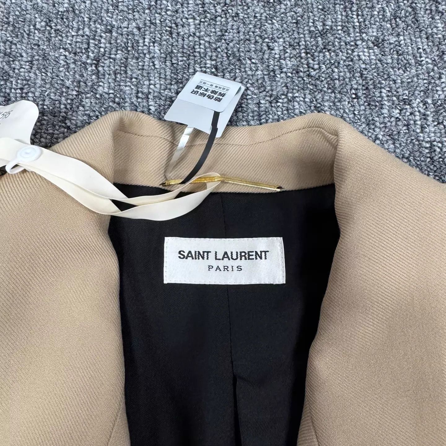Saint Laurent Paris SLP Double-Breasted Smoking Jacket 34 99 New Size XS / US 0-2 / IT 36-38 - 5 Thumbnail