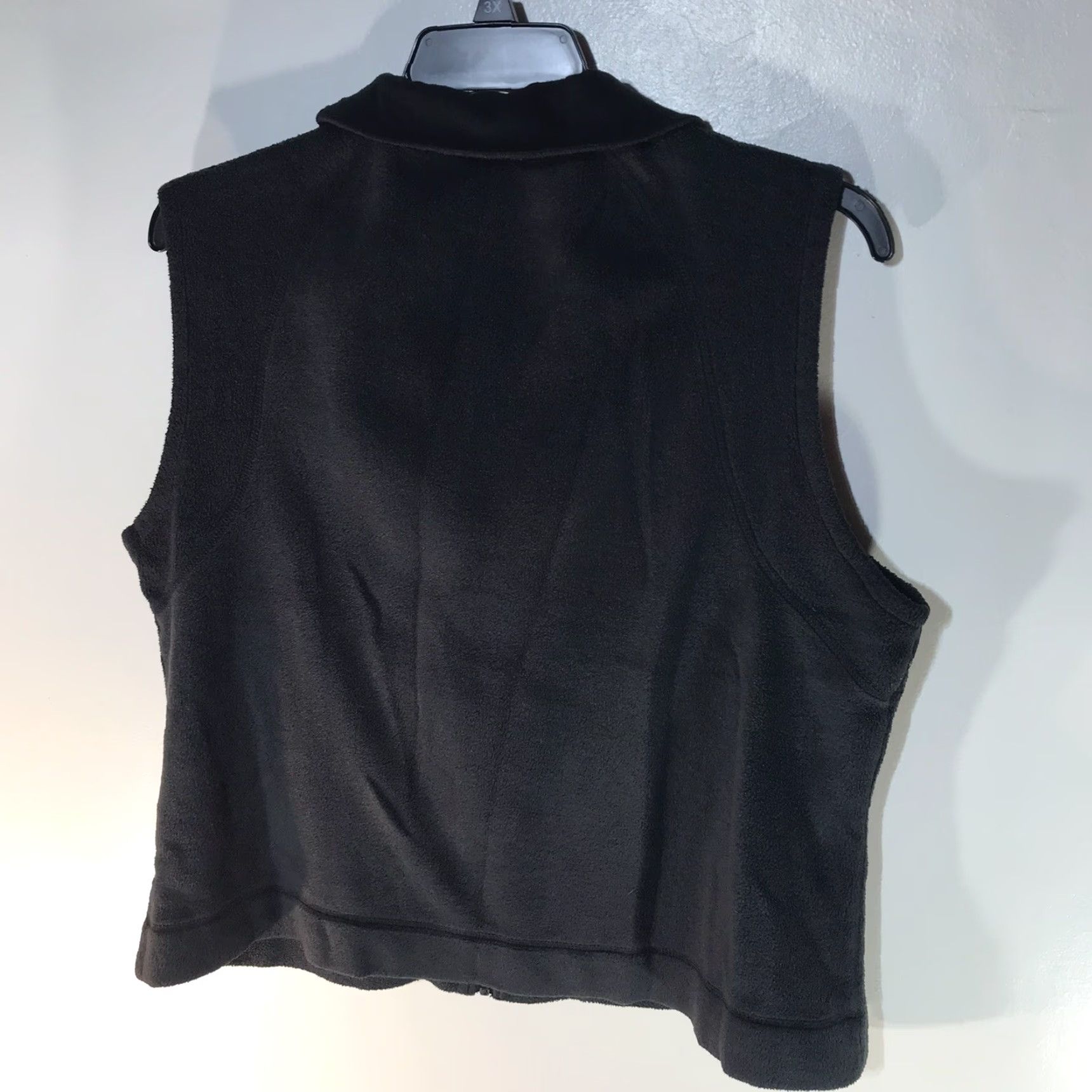 Vintage Columbia Vest Womens XL Black Fleece Full Zip Indonesia Size XL / US 12-14 / IT 48-50 - 3 Thumbnail