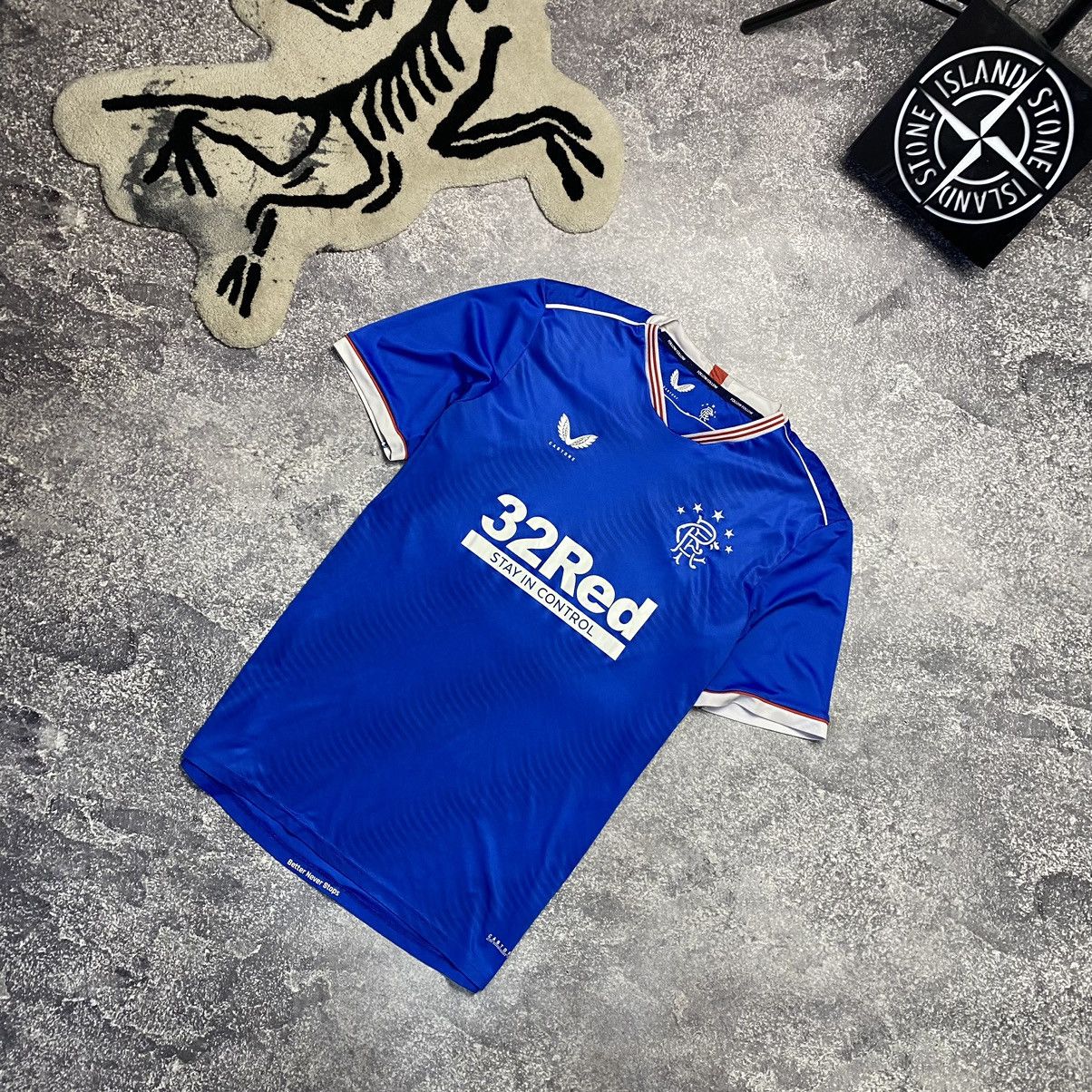 Castore × Vintage Men’s Castore FC Rangers Team soccer Rare jersey Size US L / EU 52-54 / 3 - 1 Thumbnail