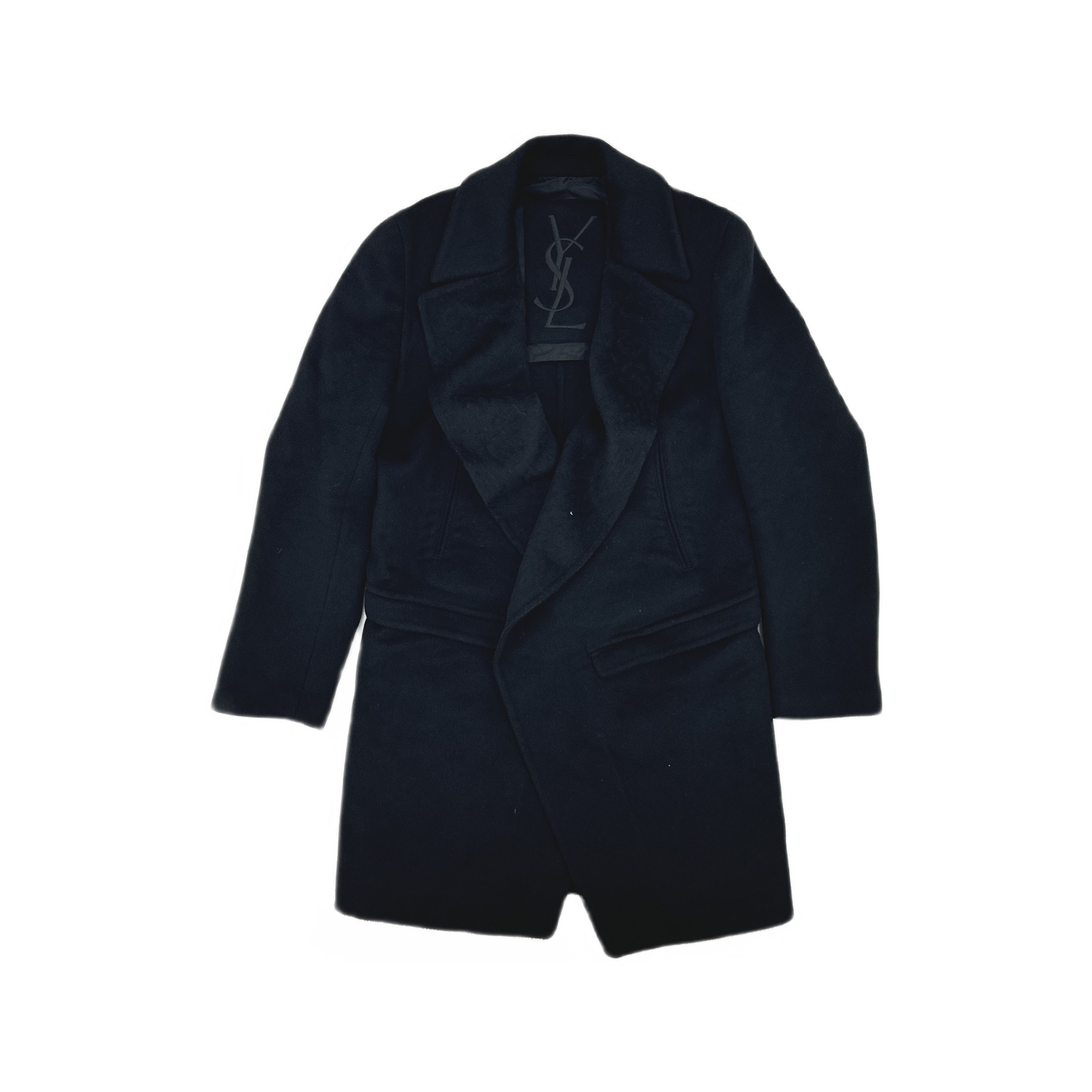 Saint Laurent Paris Saint Laurent Leopard Embossed Wool Coat Size 44 Size US S / EU 44-46 / 1 - 1 Thumbnail