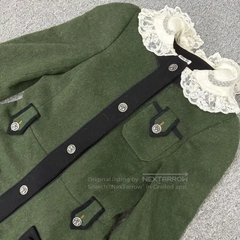 Miu Miu Miu Miu Green Polyester Women's Dress . Size M / US 6-8 / IT 42-44 - 3 Thumbnail