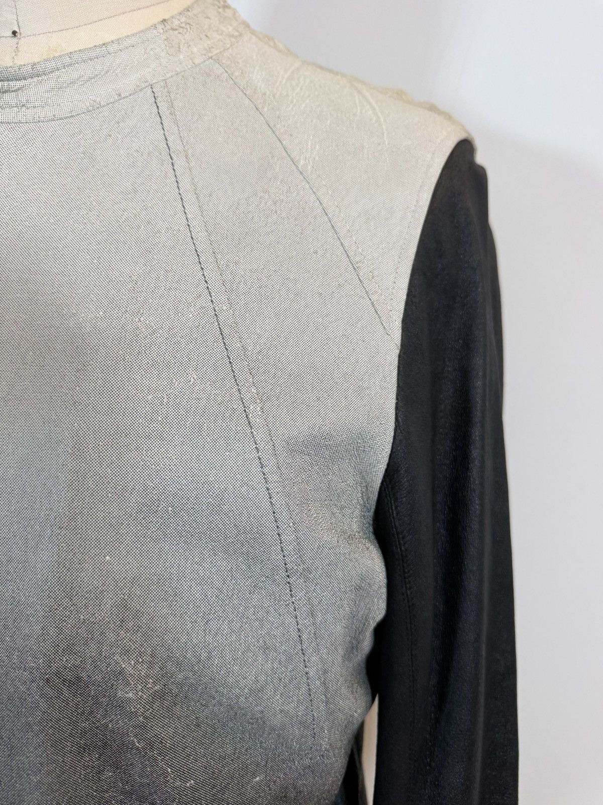 Rick Owens RICK OWENS Ombre Leather Bomber Jacket Size US XL / EU 56 / 4 - 5 Thumbnail