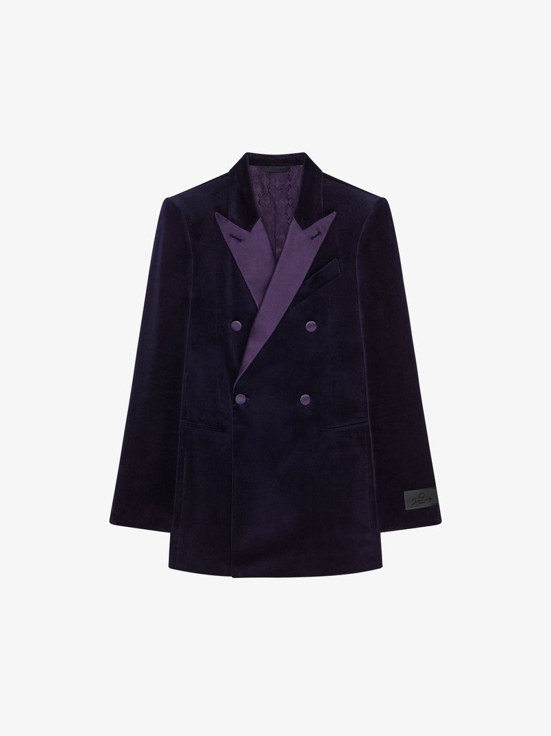 Givenchy o1n1vont0326 Slim Fit Jacket in Blue Size US M / EU 48-50 / 2 - 1 Thumbnail