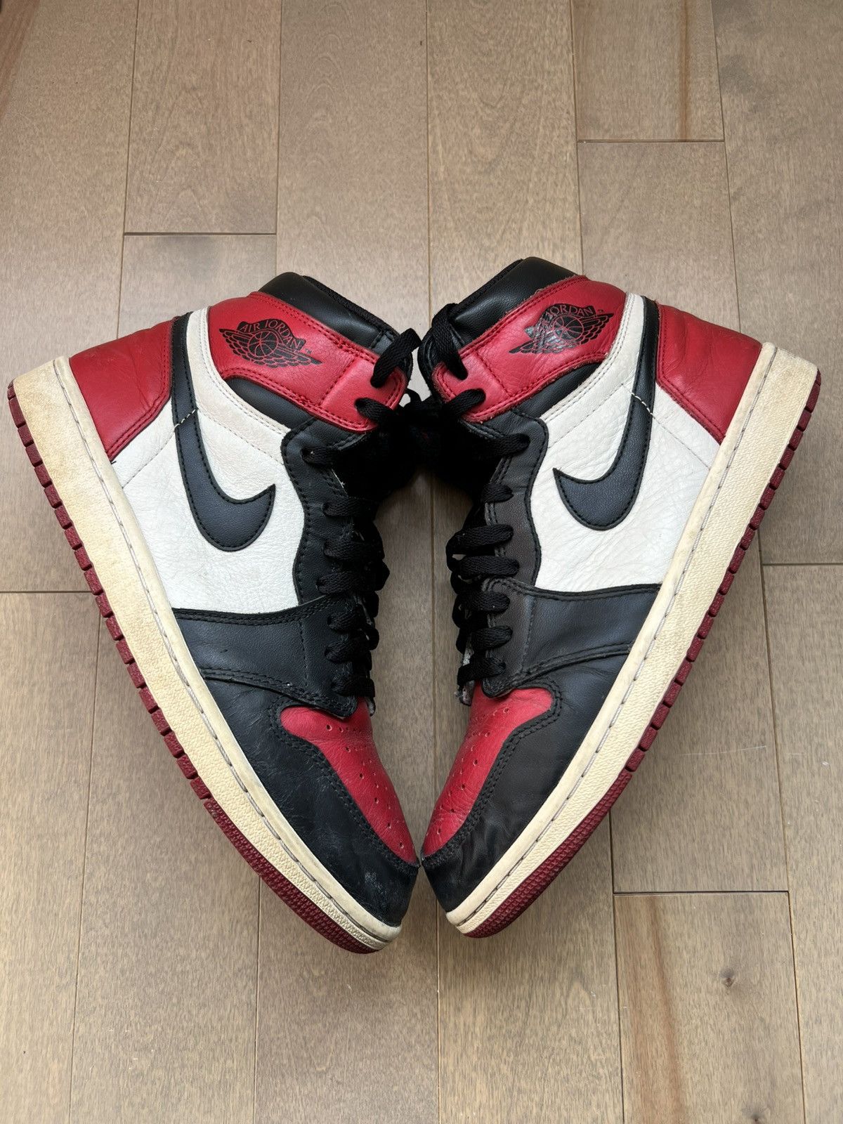 Jordan Brand × Nike Air Jordan 1 Bred Toe Size US 10 / EU 43 - 1 Thumbnail