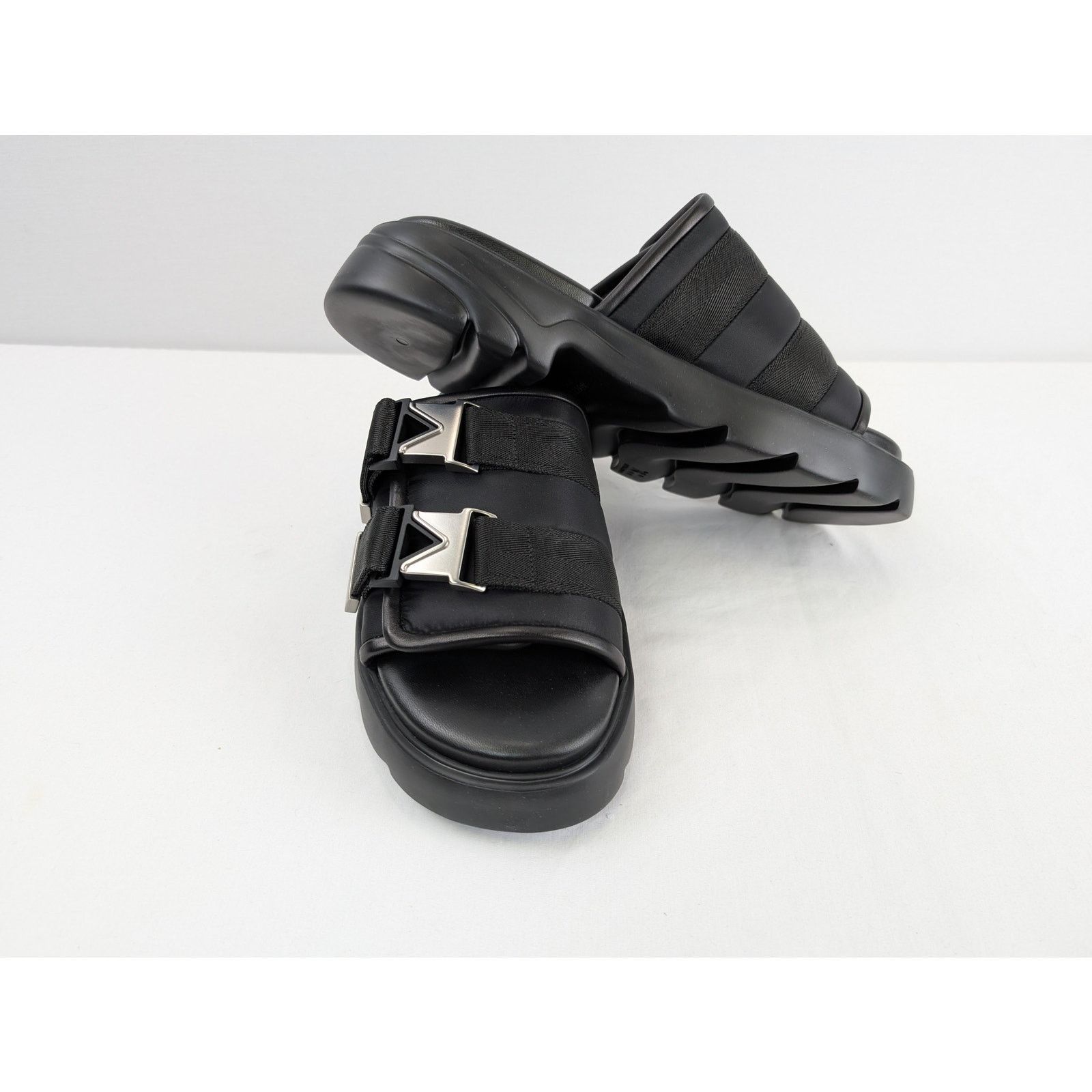 Bottega Veneta o1rshd1 Bomber Flash Sandal Slipper in Black Size US 11 / EU 44 - 19 Thumbnail