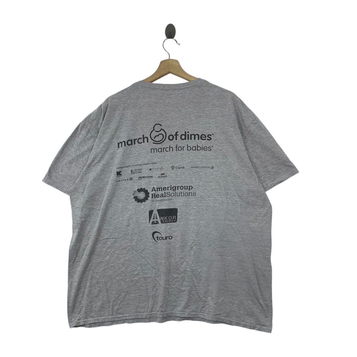 Vintage MARCH OF DIMES Foundation Healthier Baby Promo Tee Shirt Size XXL / US 16-18 / IT 52-54 - 4 Thumbnail