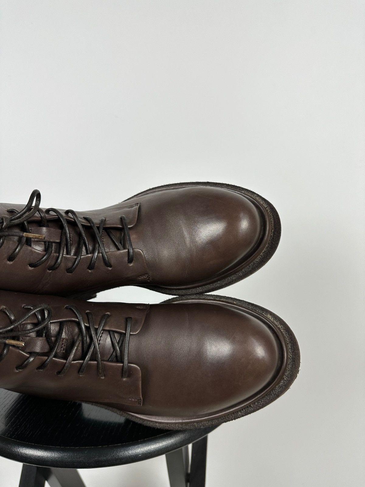 Officine Creative Officine Creative Lace Up Brown Leather Boots Size US 10 / IT 40 - 21 Thumbnail